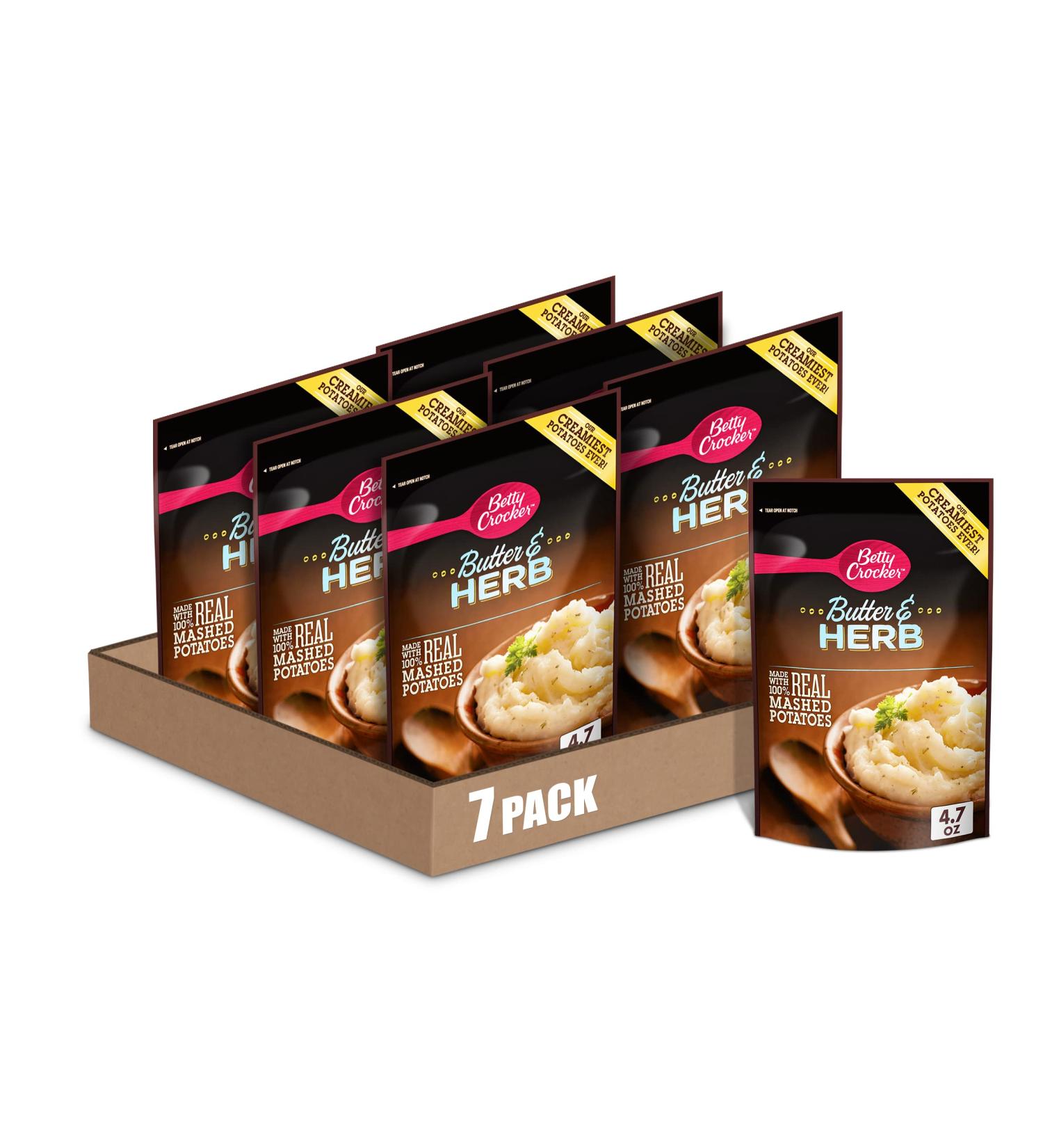Betty Crocker Homestyle Butter and Herb Potatoes  4.7 oz (Pack of 7) Butter & Herb - Buy Online on SooperMarket.com