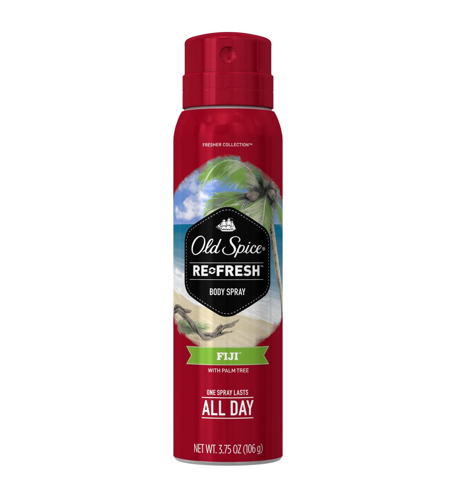 Old Spice Fiji Men's Body Spray 3.75 oz - Fresh Collection - Buy Online on SooperMarket.com