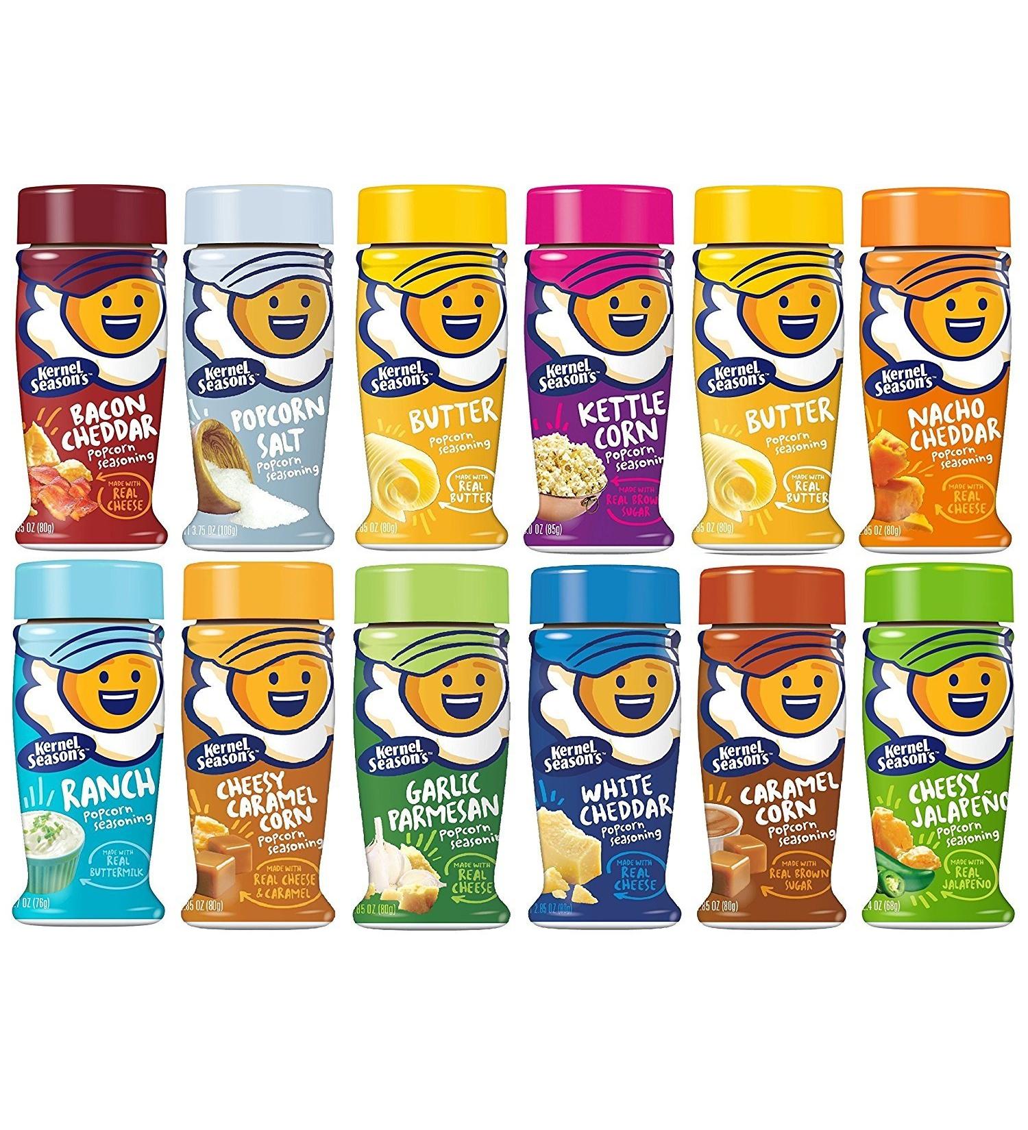 Kernel Season's COMPLETE SEASONING KIT (Variety Pack Bundle of ALL 12 Flavors) Pack of 12