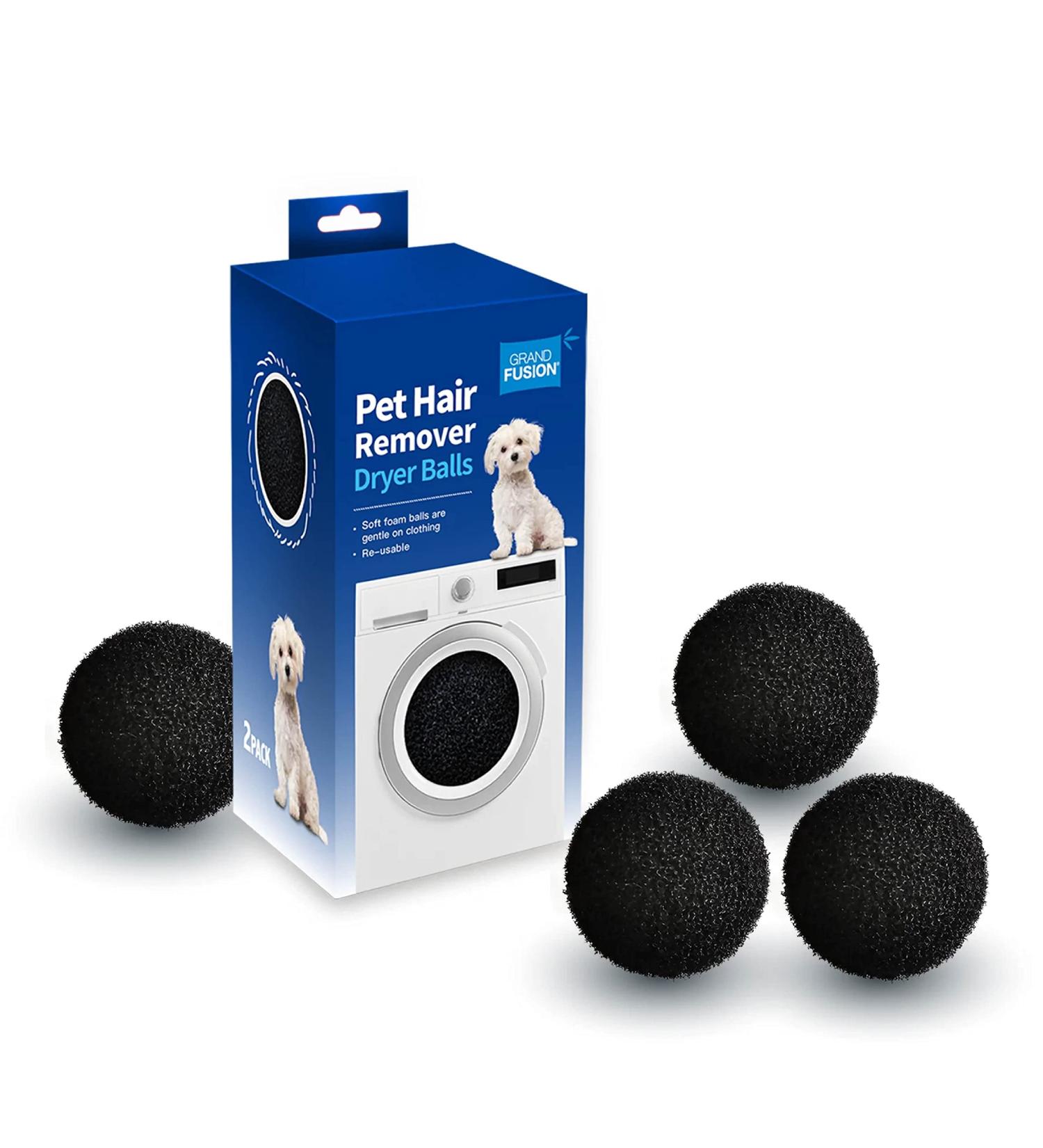 Reusable Pet Hair Remover - Foam Dryer Balls for Dog & Cat Hair - Lint Remover Pack of 6 - Clean Clothes & Laundry - Buy Online on SooperMarket.com