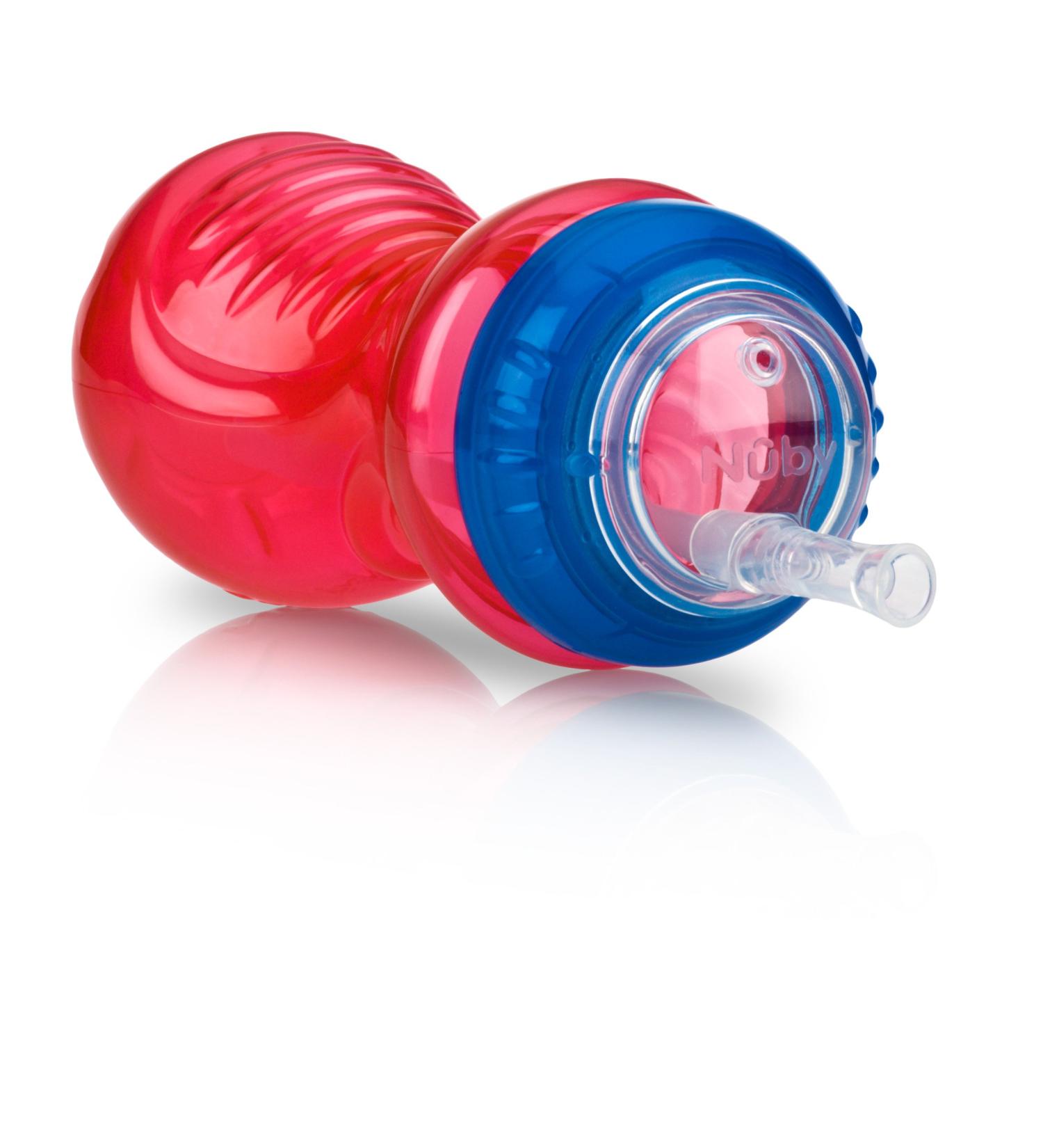 Nuby No-Spill 10oz Cup with Flex Straw - Assorted Colors | Leak-proof Sippy Cup for Toddlers - Buy Online on SooperMarket.com