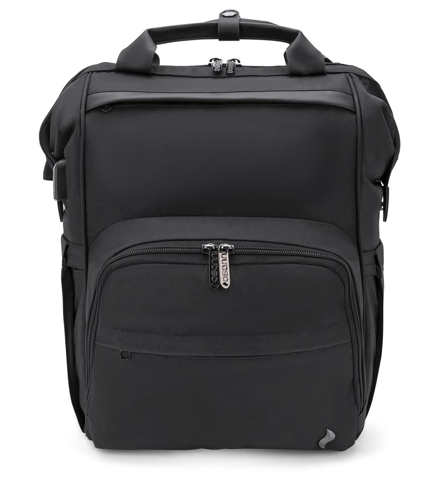 Osann Diaper Backpack - Large Capacity Black Oxford | Ultimate Storage + Phone Port - Buy Online on SooperMarket.com