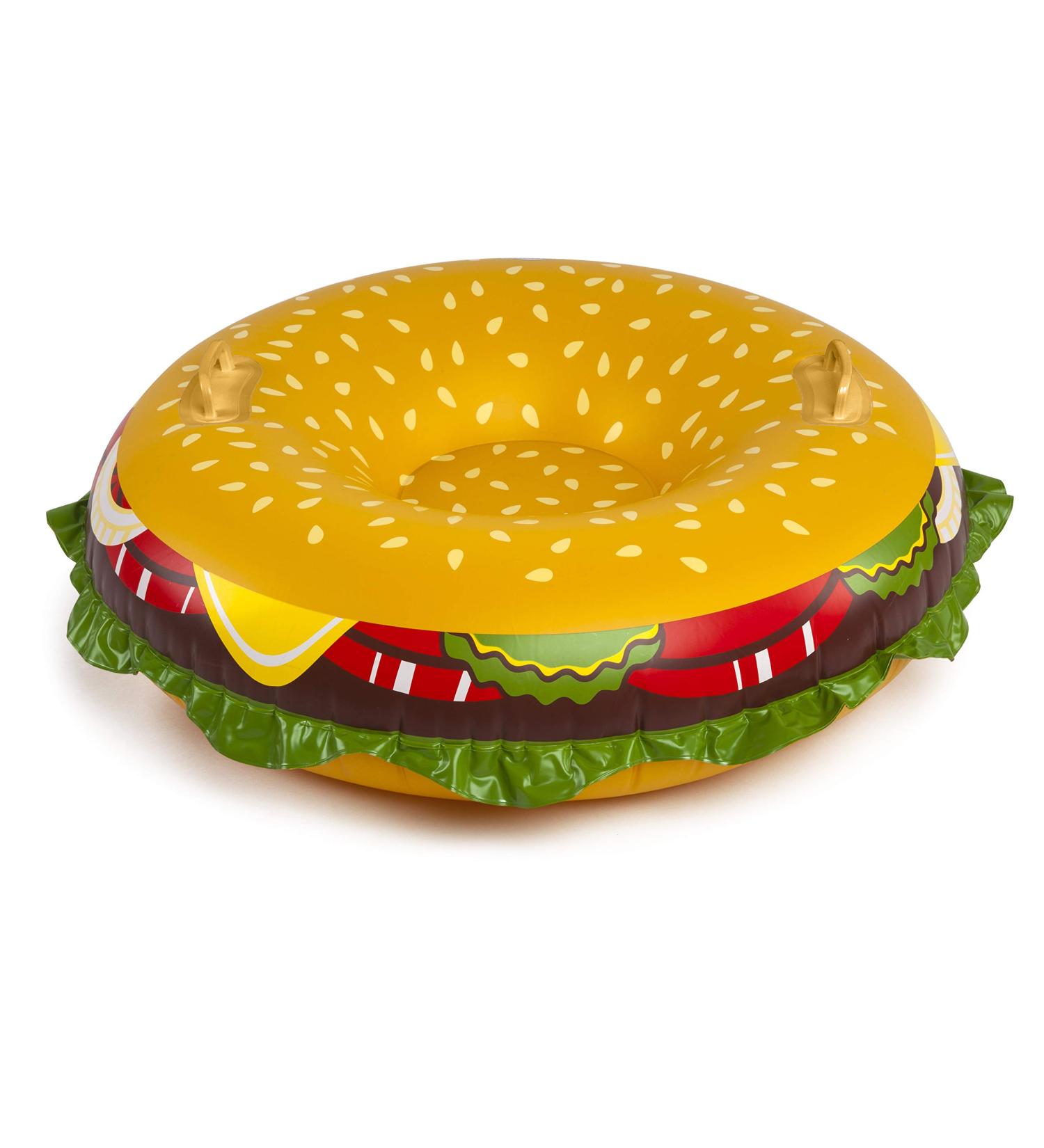 BigMouth Inc. Snow Tube  Inflatable Sleds for Kids and Adults  Heavy Duty PVC Giant Cheeseburger - Buy Online on SooperMarket.com