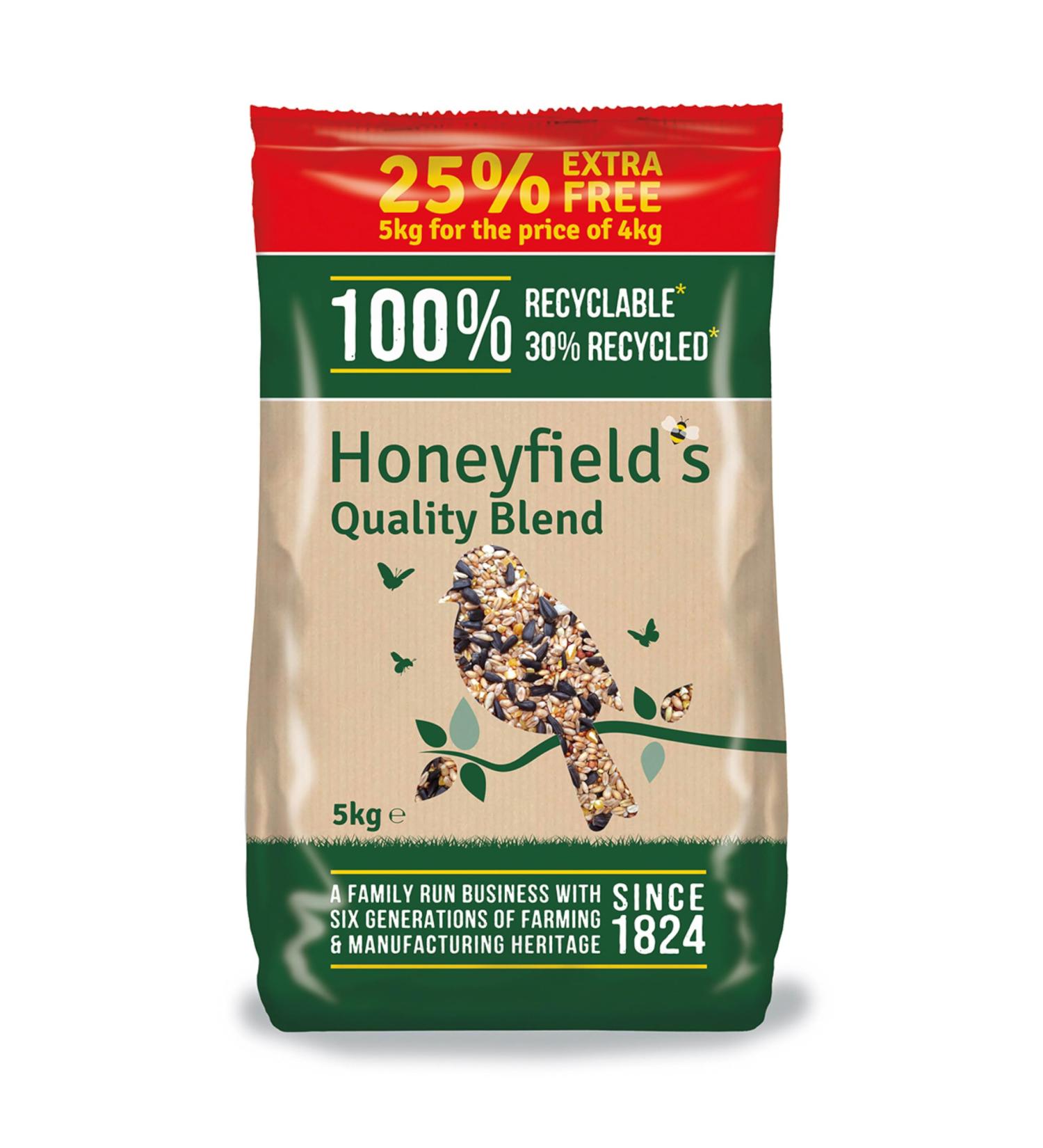 Honeyfields 5Kg Wild Bird Food - High Quality Blend for All Seasons - Buy Online on SooperMarket.com