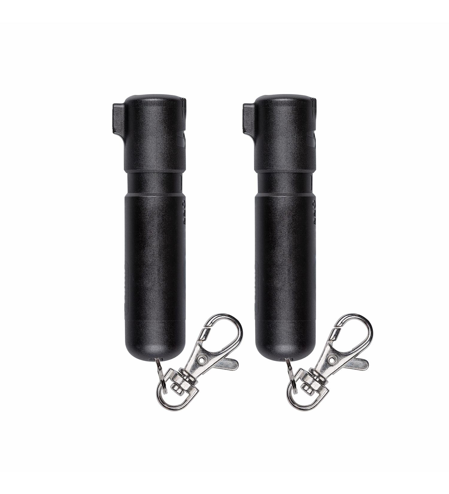 SABRE Mighty Discreet Pepper Spray 2 Pack - 16 Bursts, Ultra-Compact Design, UV Marking Dye - Snap Clip Black - Buy Online on SooperMarket.com