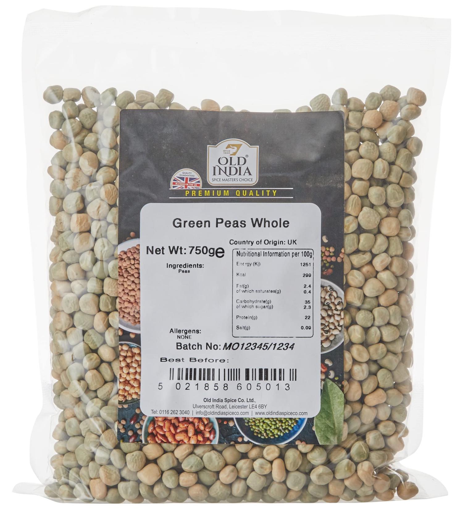 Old India Green Peas Whole 750g - Premium Quality | Buy Online - Buy Online on SooperMarket.com