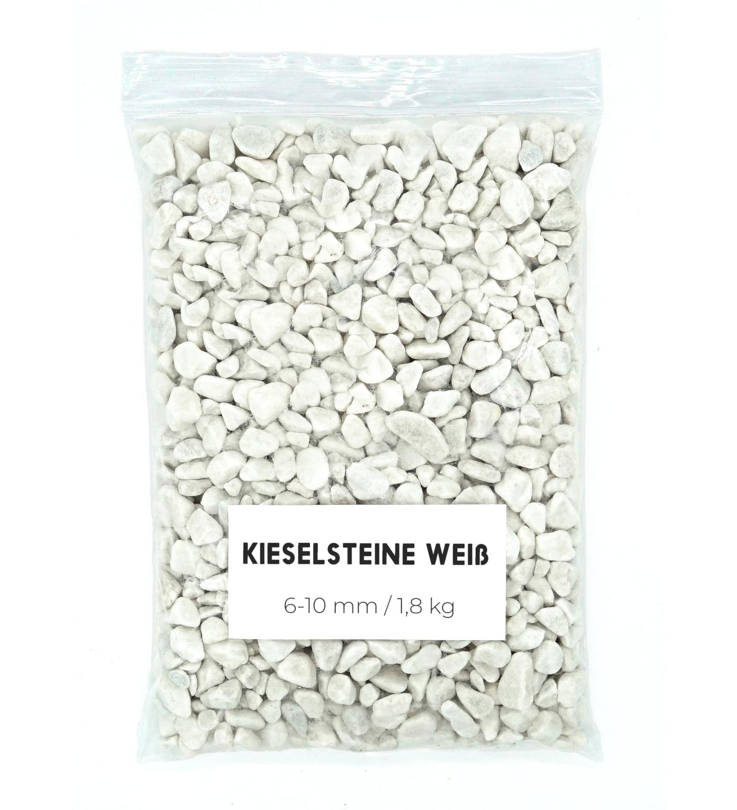 Landare 1.8kg White Pebble Stones - Decorative Gravel for Vases & Gardens (6-10 mm) - Small Decorative Stones - Buy Online on SooperMarket.com