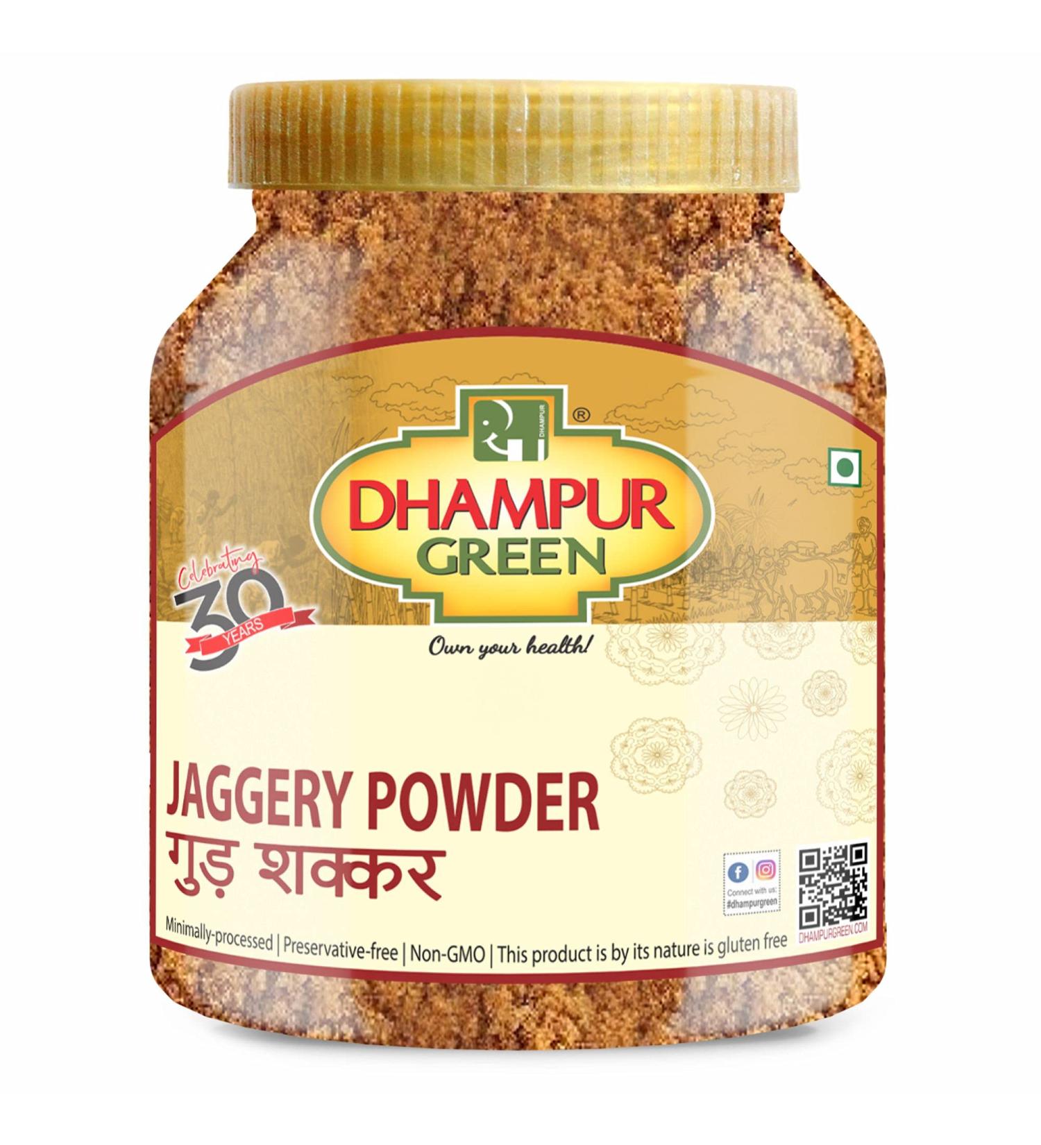 Dhampur Jaggery Powder 1.542 lbs | 24.64 oz - 700g | Pack of 1 - Buy Online on SooperMarket.com