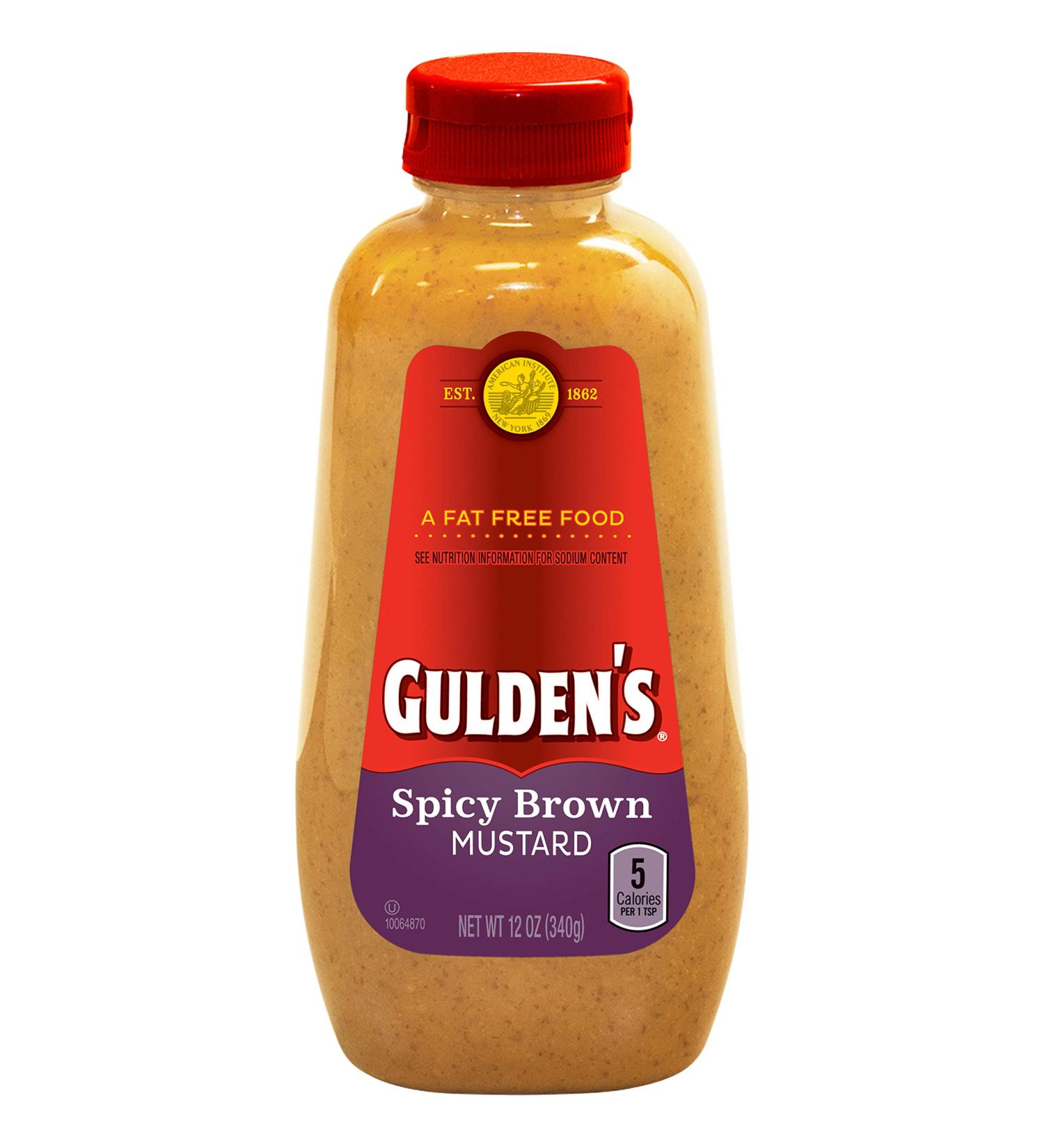 Gulden's Spicy Brown Mustard 12 oz - Rich and Flavorful Condiment - Buy Online on SooperMarket.com
