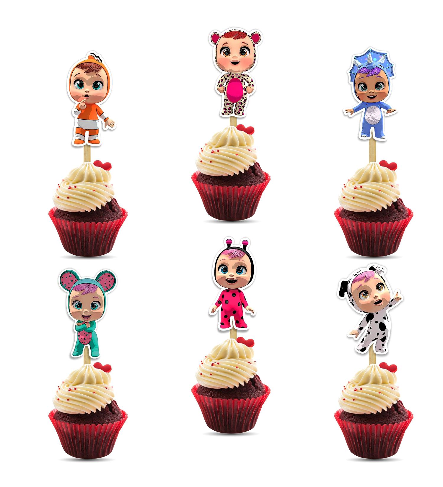 Seyal Cry Babies Cupcake Topper Seyal Cry Babies Cupcake Decoration - Buy Online on SooperMarket.com