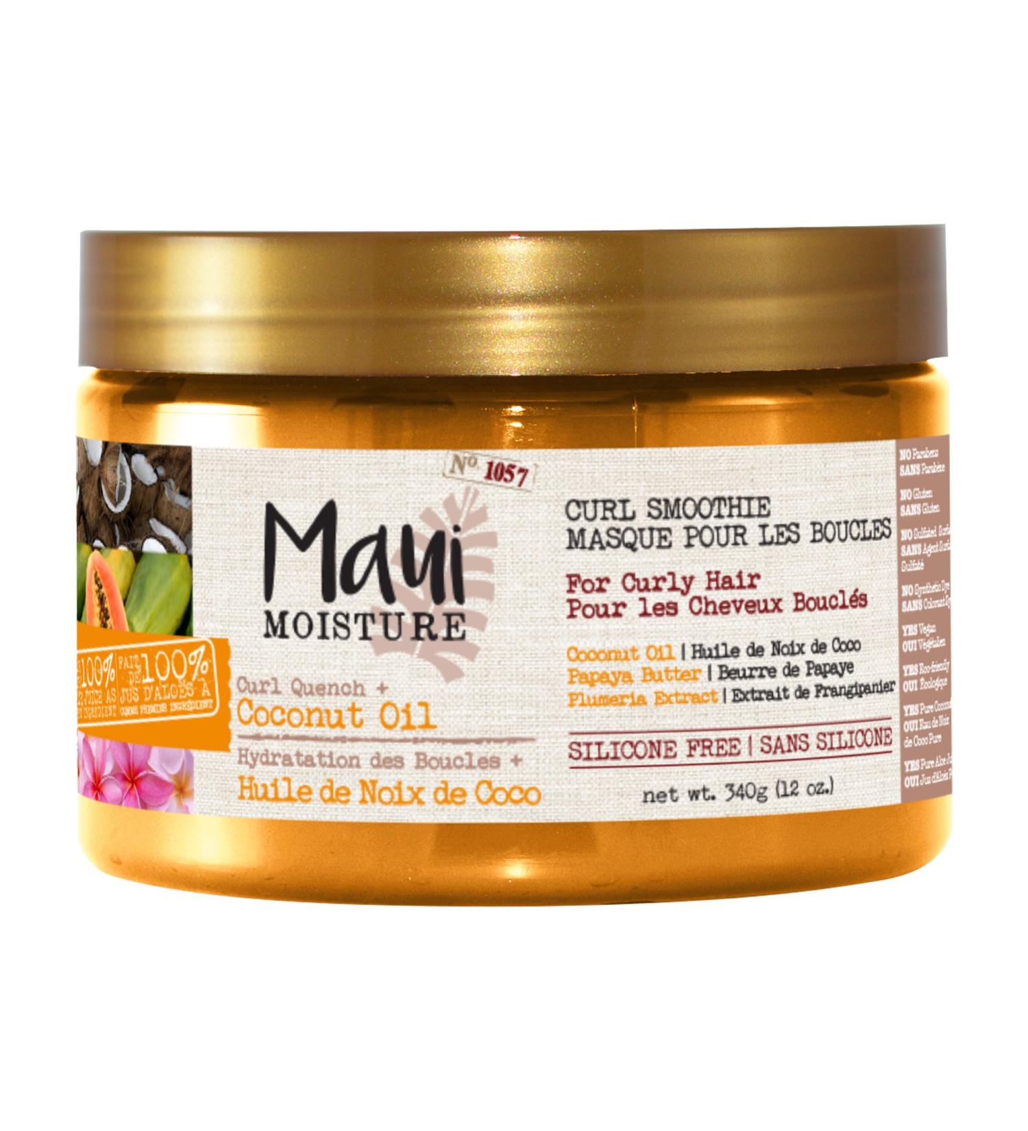Maui Moisture Curl Quench + Coconut Oil Curl Smoothie - 340g | Best forCurly Hair | International Shipping Available - Buy Online on SooperMarket.com