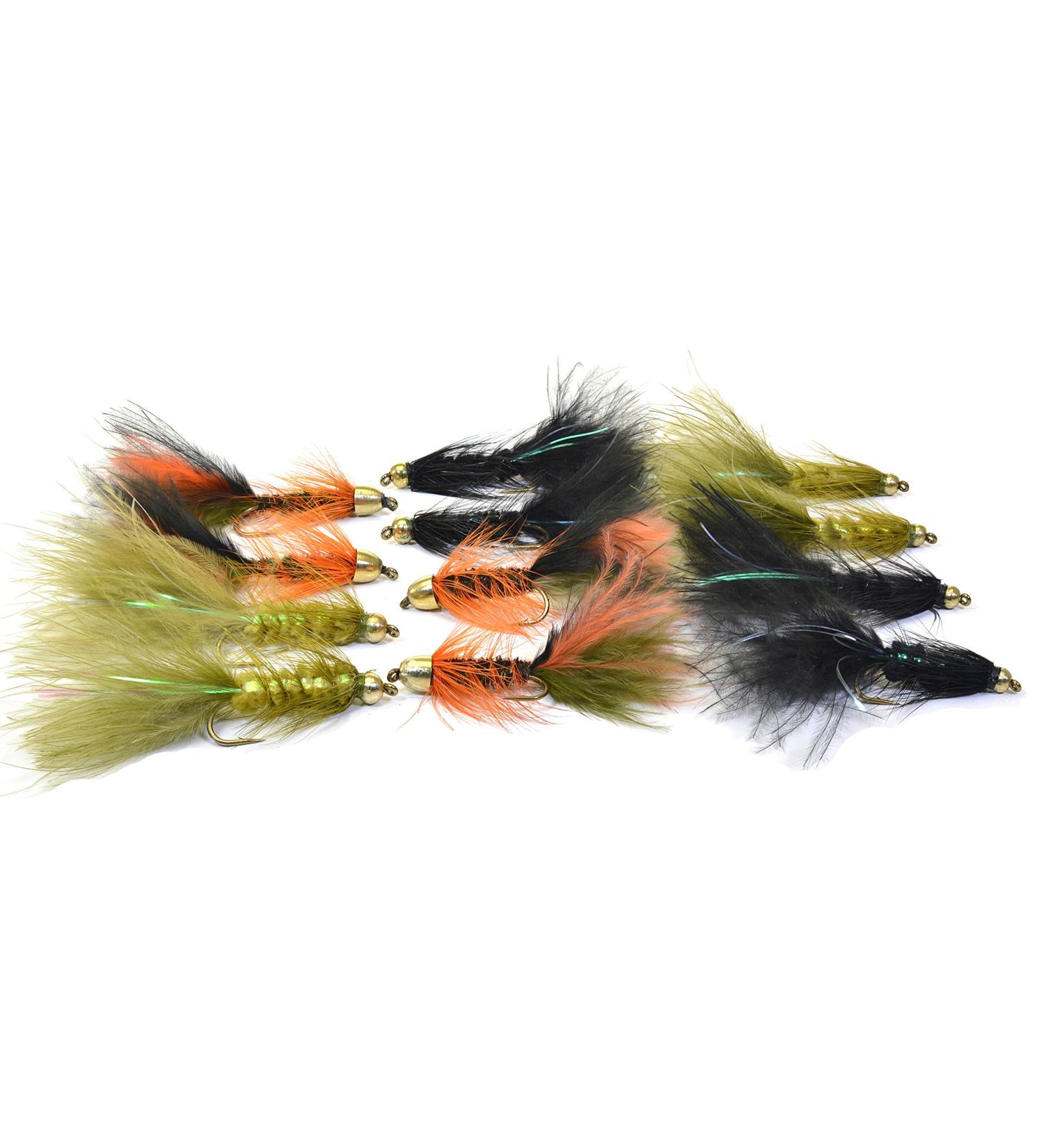 Region Fishing Wooly Bugger Streamer Assortment | Mustad Signature Fly Hooks | Trout and More | 12ct | Hooks #6-8 - Buy Online on SooperMarket.com