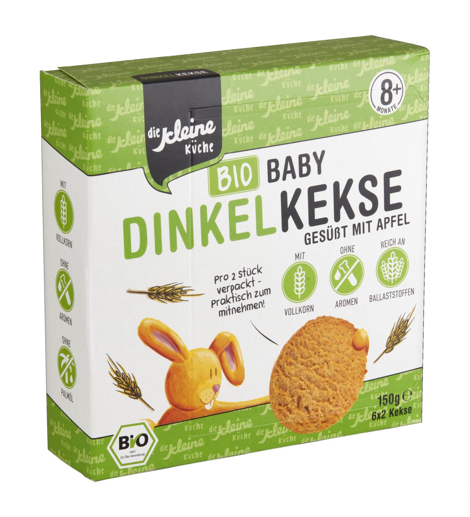 Organic Vegan Spelled Cookies for Toddlers | 10 x 150g | Additive-Free Baby Snack in Practical Portion Packs - Buy Online on SooperMarket.com