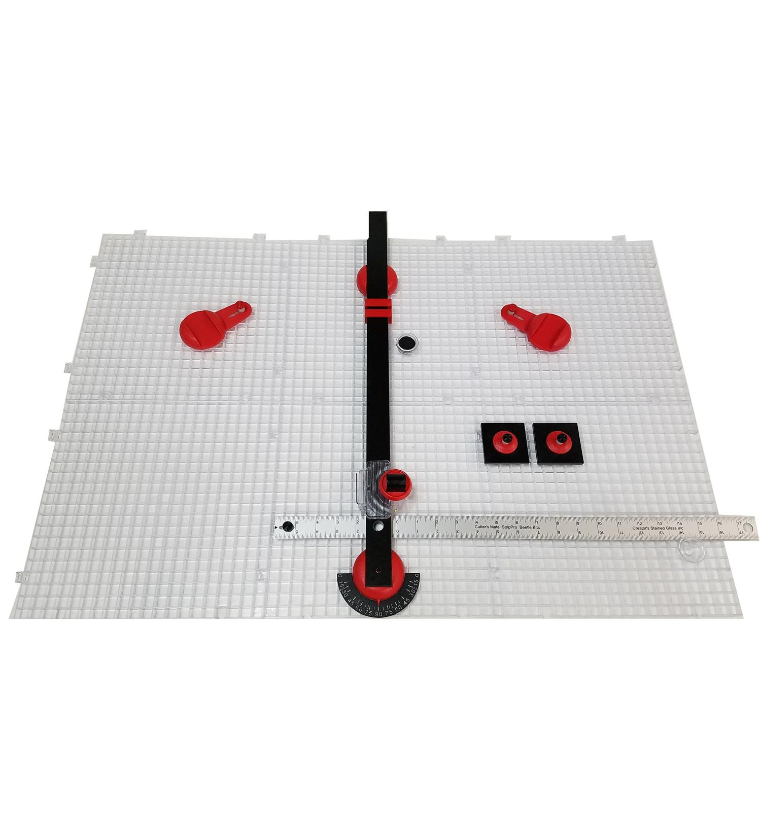 Creator's Ultra Beetle Bits Glass Cutting System - 6 Waffle Grids & Beetle Glass Cutter - USA Made - Buy Online on SooperMarket.com