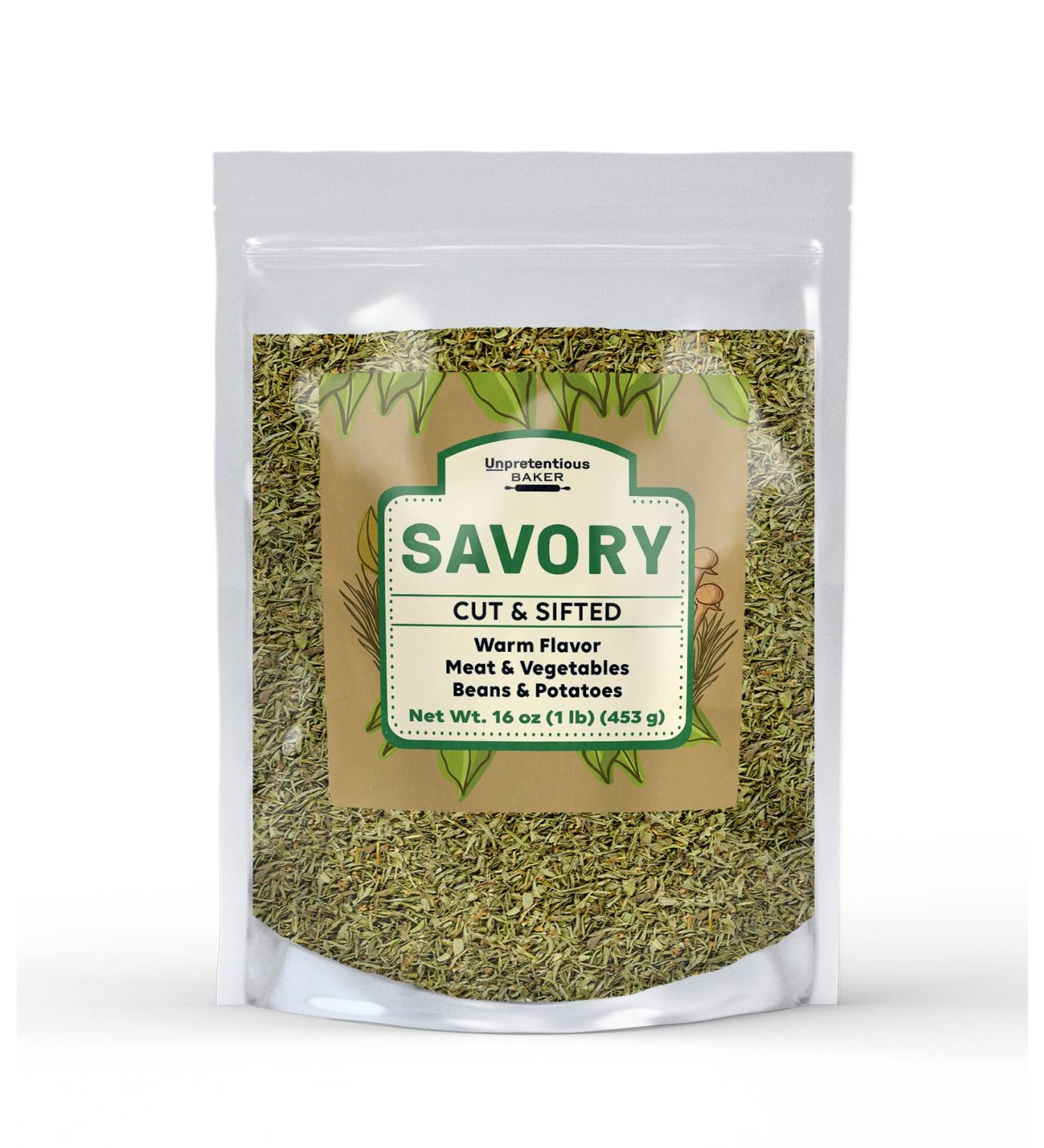 Savory Cut & Sifted 1lb Thyme-Like Flavor for Meat & Vegetables - Buy Online on SooperMarket.com