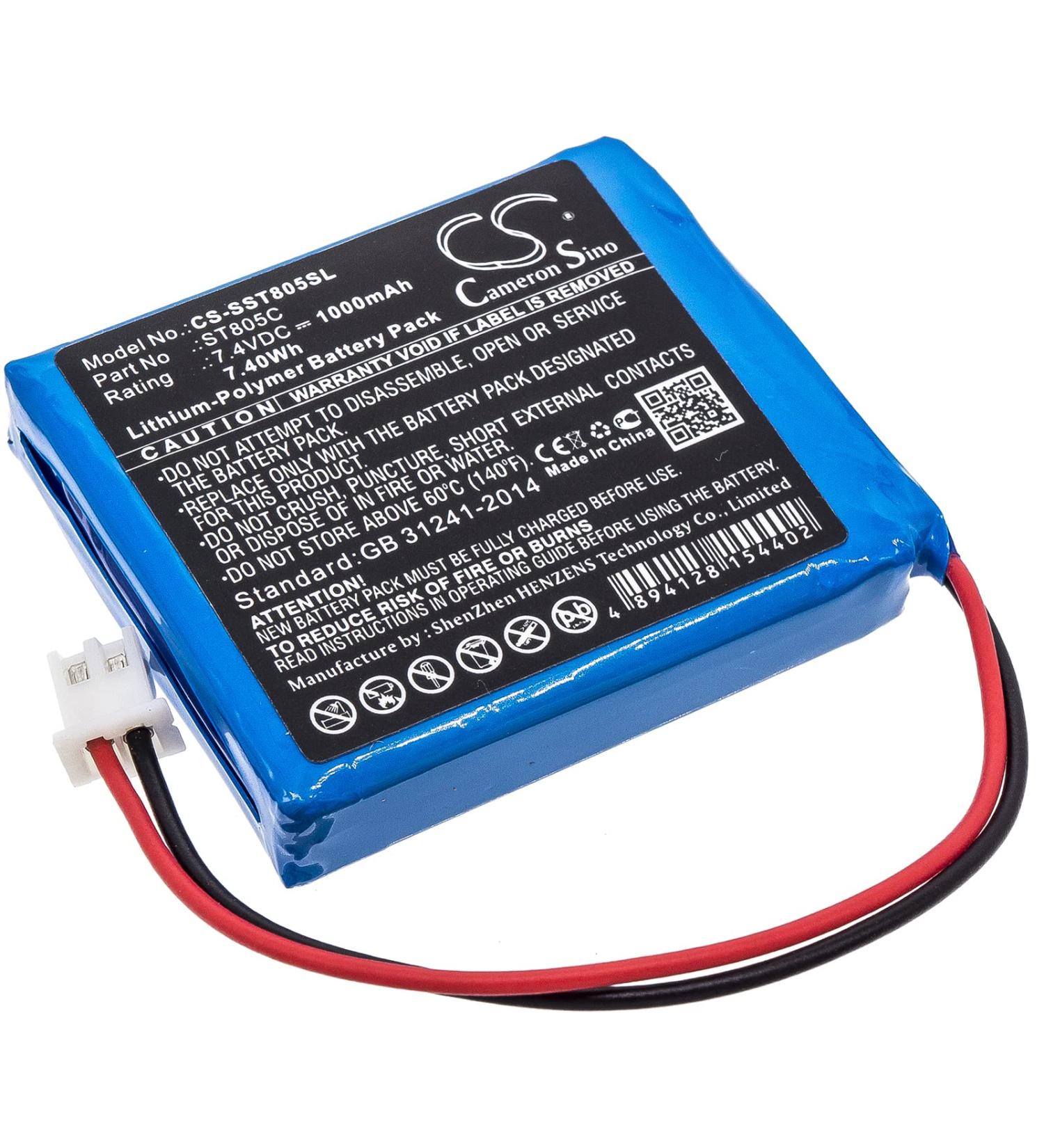 7.4V High-Performance Replacement Battery for Senter ST805C - 1000mAh | International Shipping Available - Buy Online on SooperMarket.com