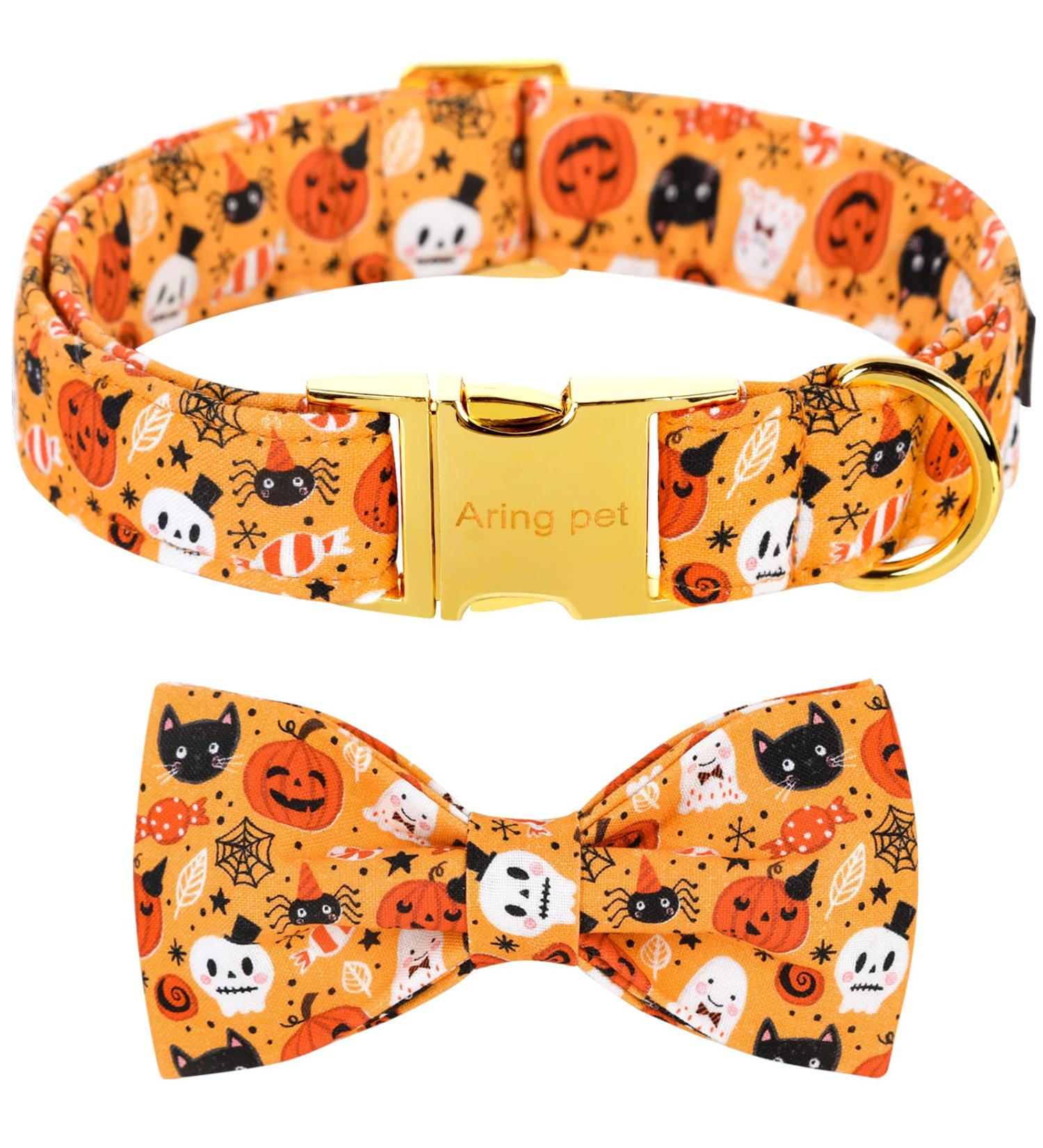 Shop Pumpkin Ghost Aring Pet Dog Collar - Adorable Halloween Collars for Boys & Girls X-Large Metal Buckle - Perfect Gifts! - Buy Online on SooperMarket.com
