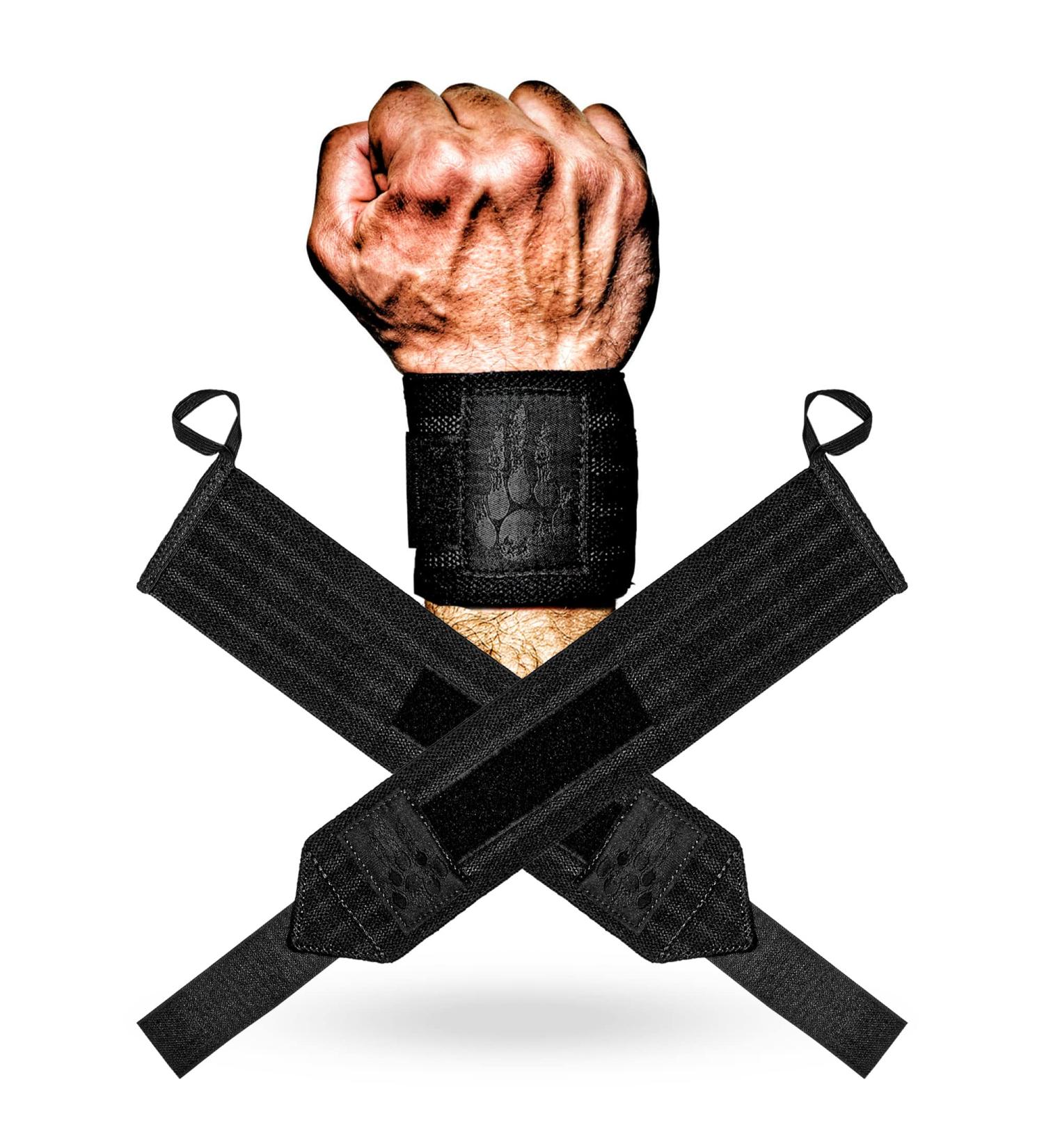 MANIMAL Wrist Wraps: Ultimate Support for Weightlifting, Strength Training, Bodybuilding, and Crossfit - Prevent Wrist Pain, Comfortable & Durable Design - 3 Years of Daily Use - Backed by Night Stalker - Buy Online on SooperMarket.com