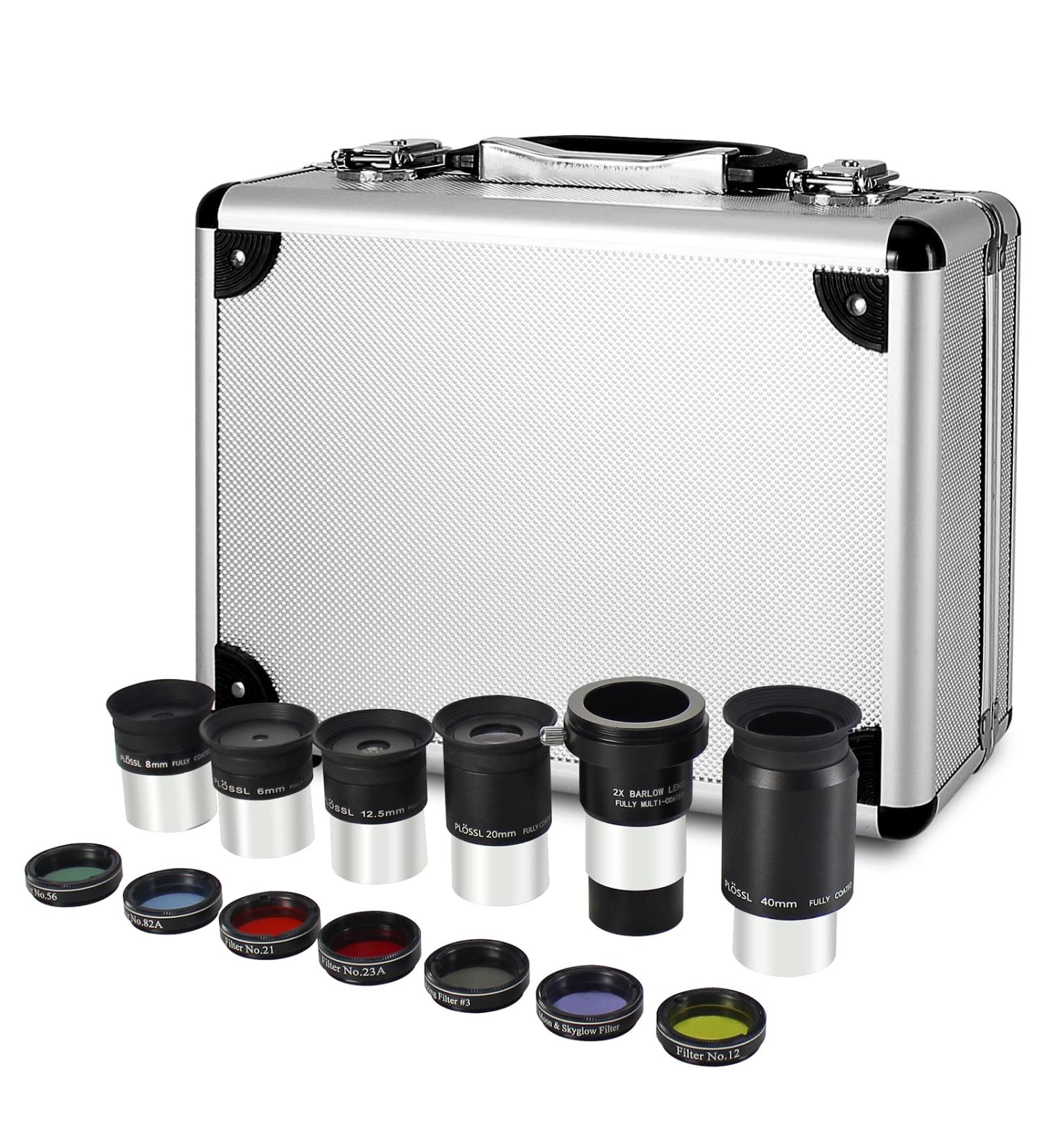 CelticBird 14 Piece Telescope Accessory Kit - 1.25 Eyepiece & Filter Set with Carry Case - Buy Online on SooperMarket.com