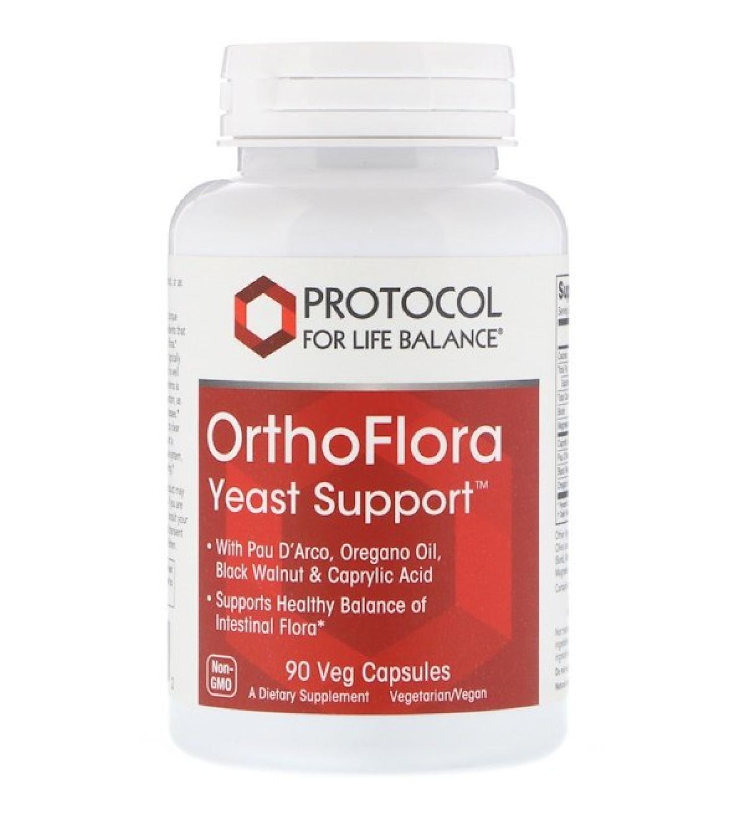 Protocol for Life Balance OrthoFlora Yeast Support 90 Veg Capsules