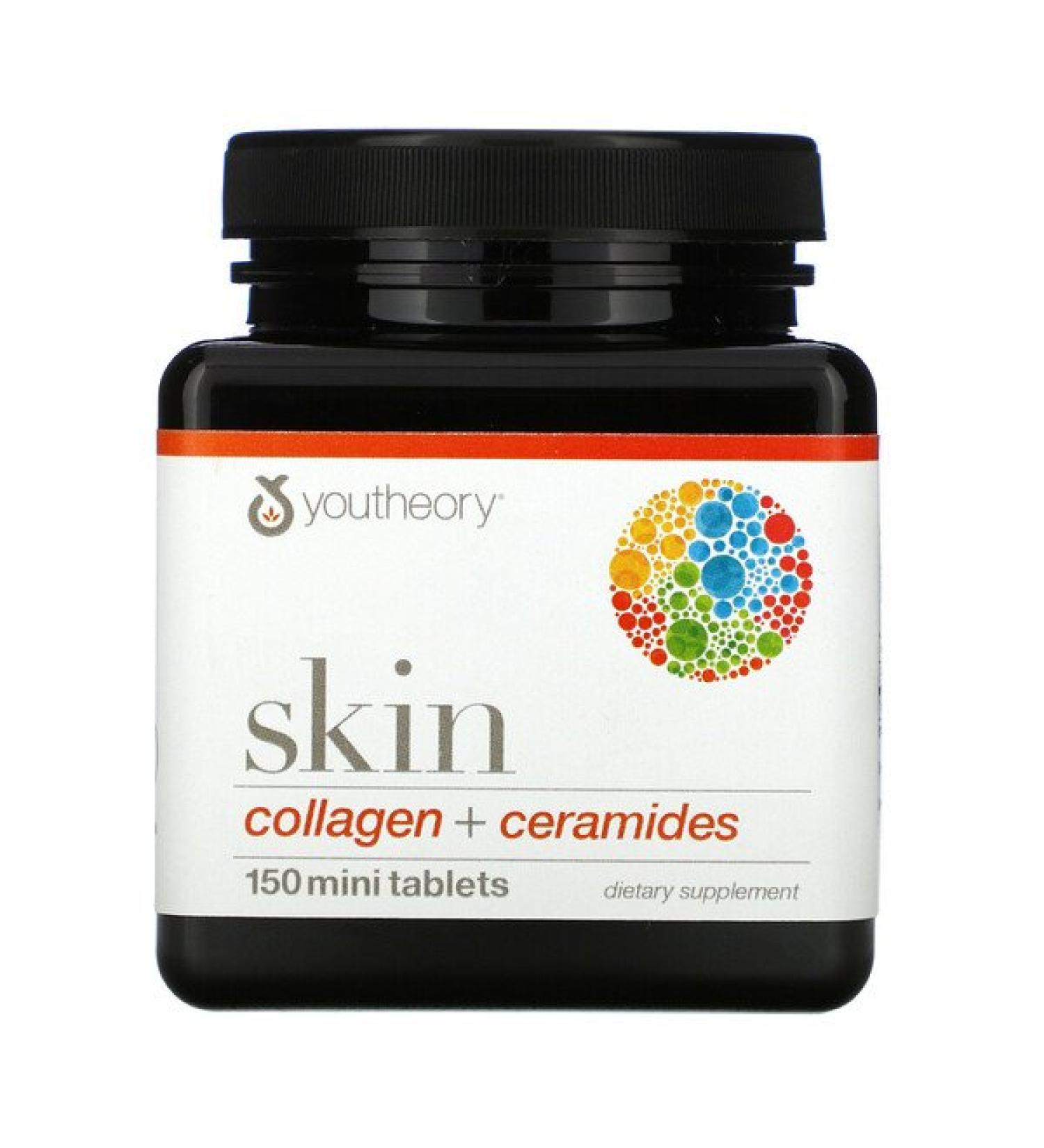 Youtheory Skin Collagen + Ceramides 150 Min Tablets