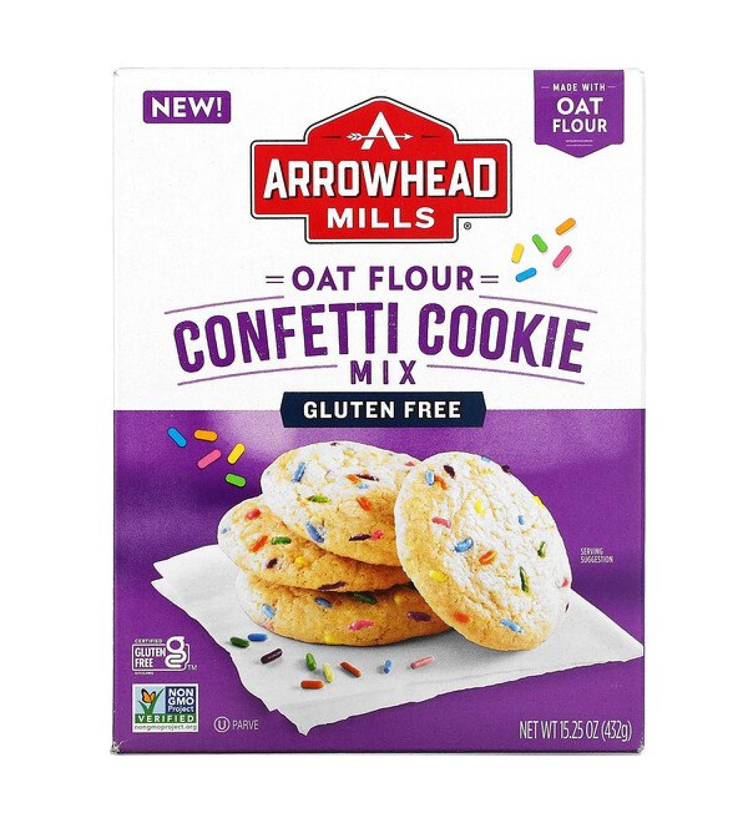 Arrowhead Mills Oat Flour Confetti Cookie Mix 15.25 oz (432 g)