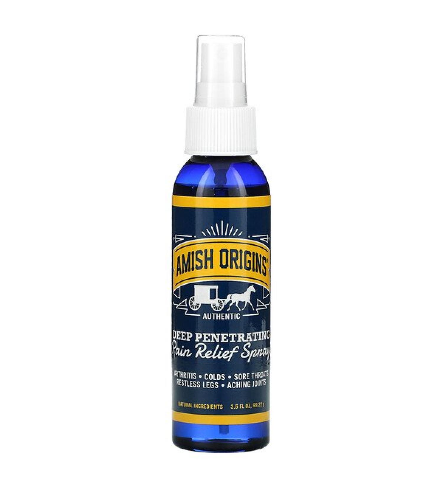 Amish Origins Deep Penetrating Pain Relief Spray 3.5 fl oz (99.22 g)