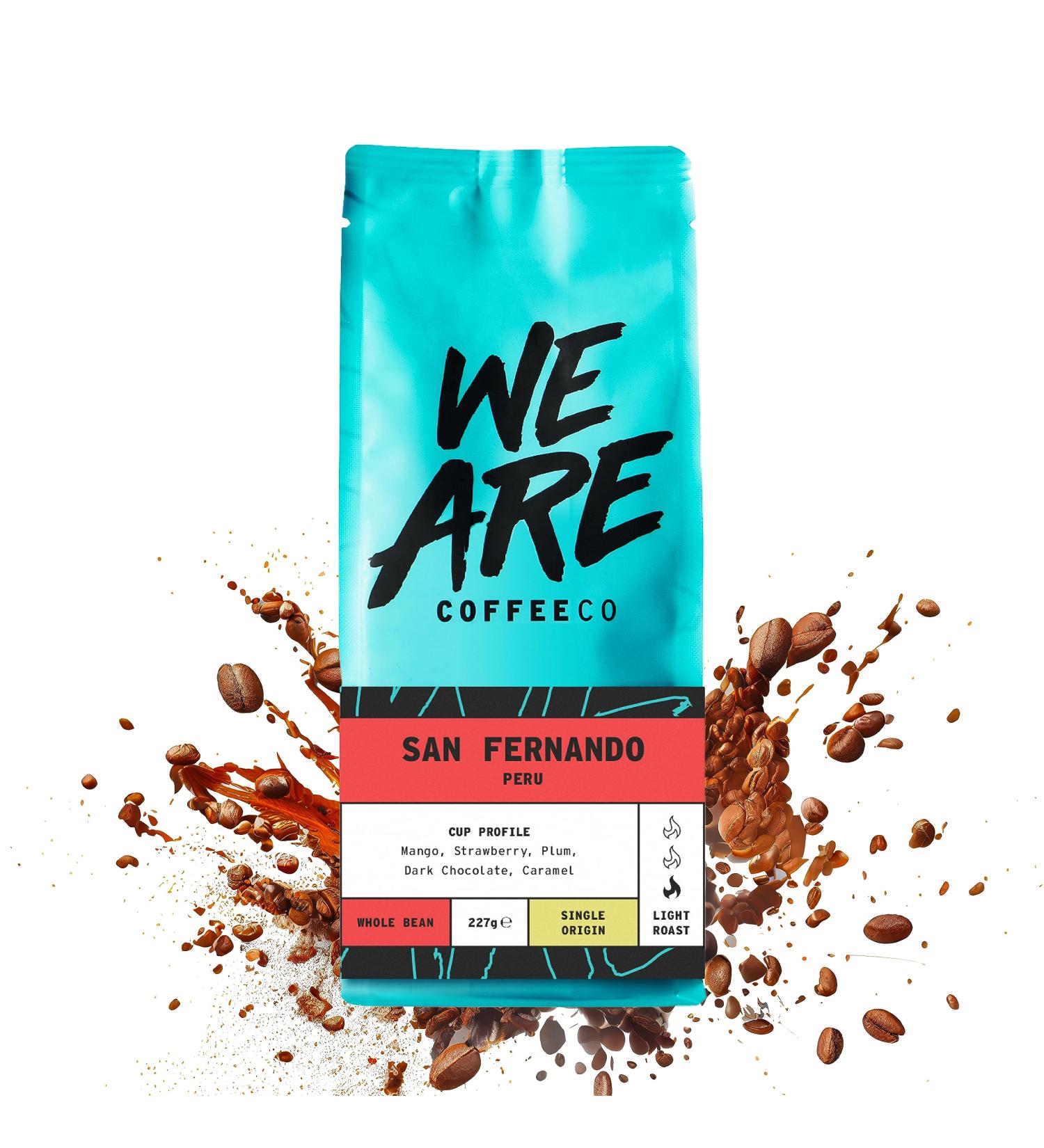 Coffee Beans 227g Bag Whole Bean Coffee Peru Coffee Beans Chocolate & Fruits Notes 100% Arabica Light Roast Speciality Freshly Roasted Single Origin (We Are Coffee Co) Whole Bean 227 g (Pack of 1) - Buy Online on SooperMarket.com