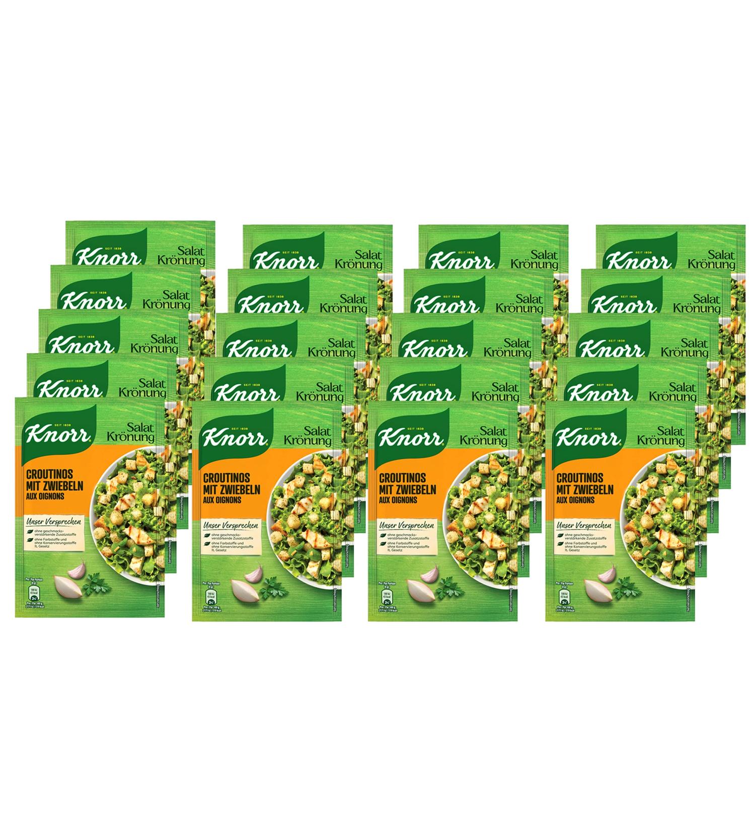 Buy Knorr Salad Dressing Croutinos with Onions - 20-Pack (20 x 25g) | International Shipping Available - Buy Online on SooperMarket.com