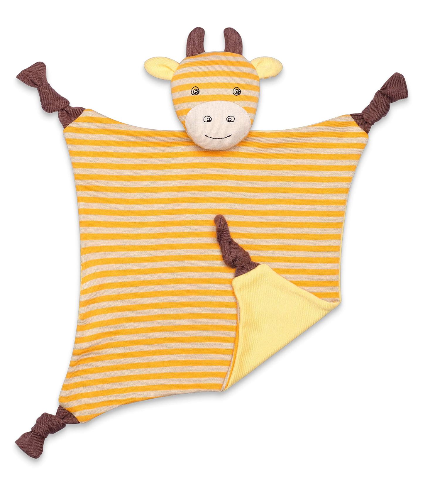 Apple Park Organic Farm Buddies George Giraffe Blankie - Baby Toy for Newborns, Infants, Toddlers - 100% Organic Cotton - Buy Online on SooperMarket.com