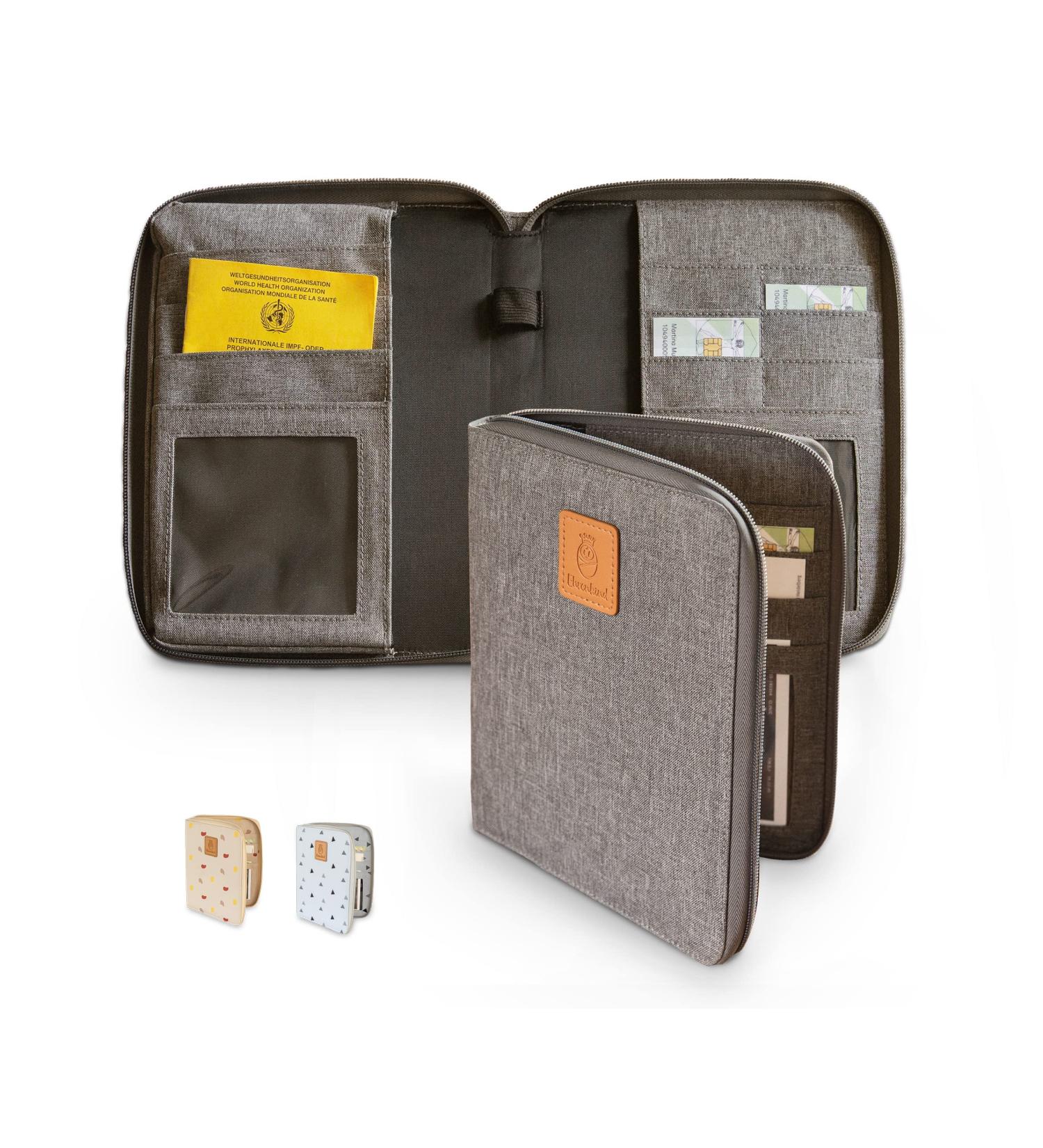 Ehrenkind Maternity Pass Cover | Mother-Child Pass Cover | U-Booklet Bag | Vaccination Record Cover in Gray - Shop Now for International Shipping! - Buy Online on SooperMarket.com