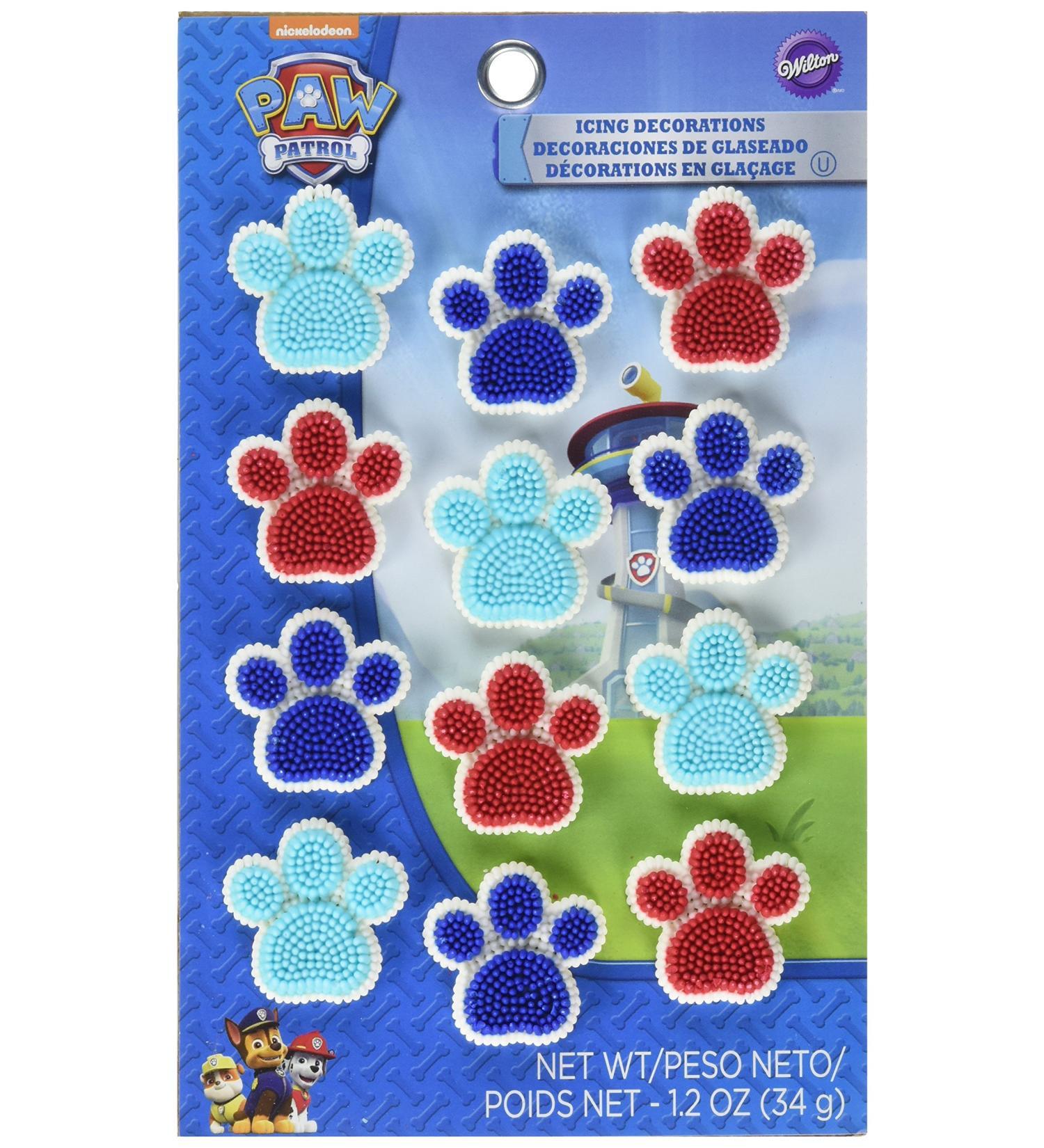 Wilton Paw Patrol Icing Decorations 12-Pack - Assorted Designs - Buy Online on SooperMarket.com