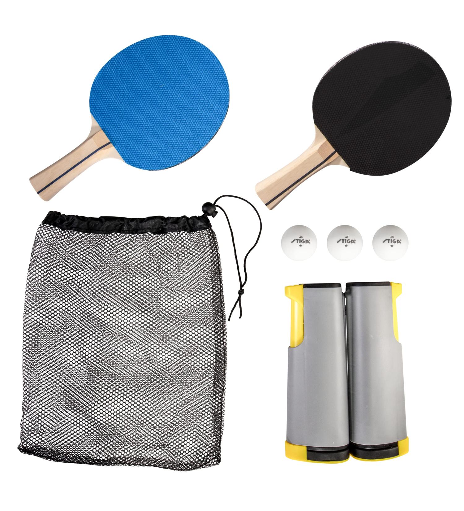 STIGA All-in-One Retractable Ping Pong Net Set with Paddles & Balls - 2021 Version | Fits up to 72 Table | Clamp & Play on Any Surface - Buy Online on SooperMarket.com
