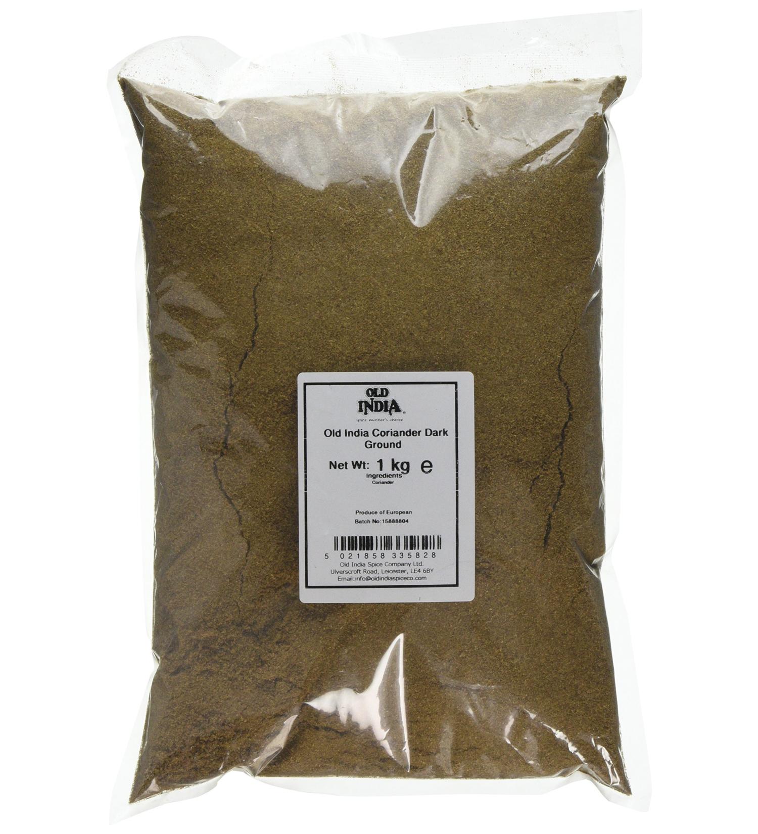 Old India Coriander Dark Ground 1 Kg - Premium Quality Spice for Authentic Flavors - Buy Online on SooperMarket.com