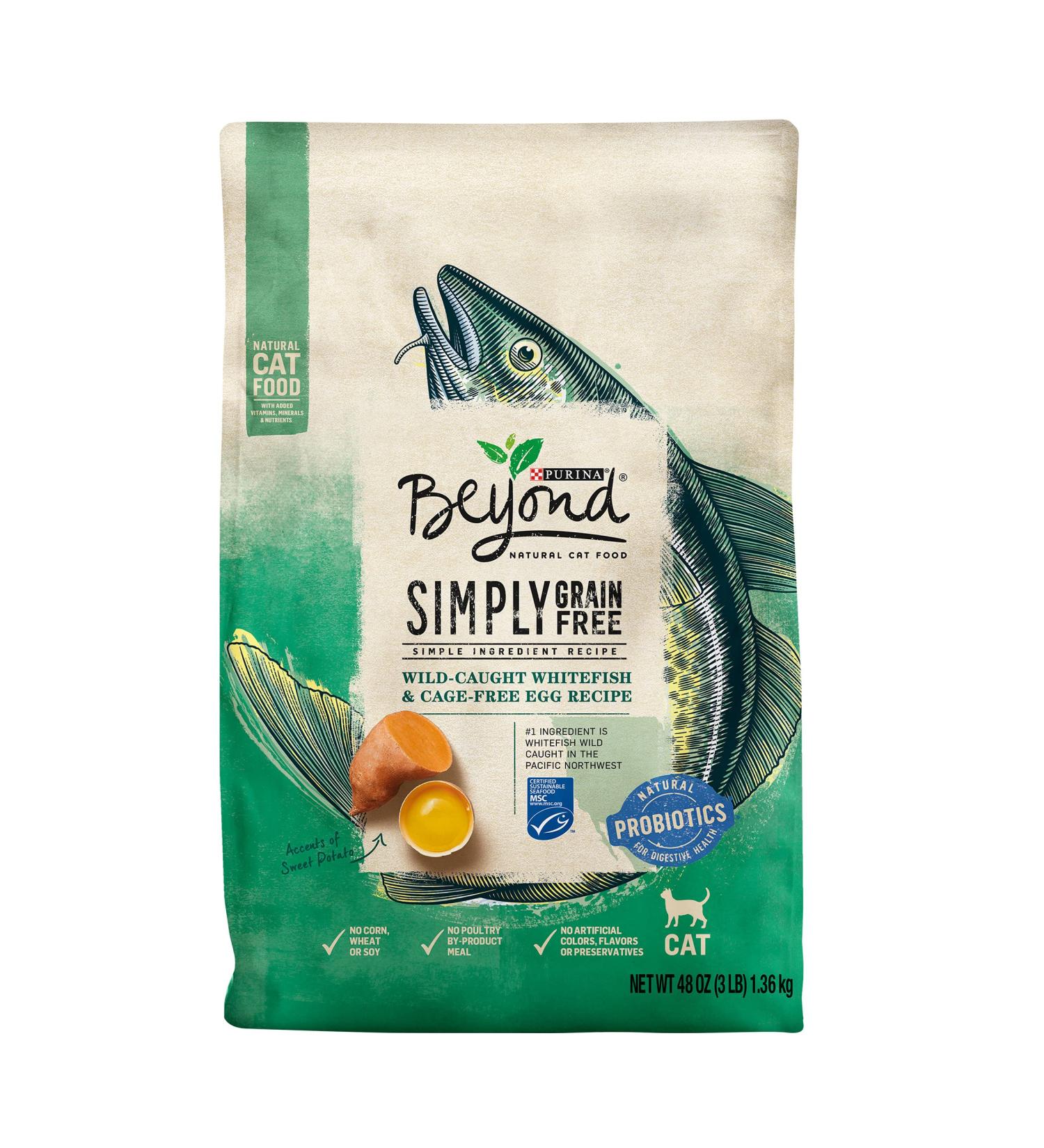 Purina Beyond Grain-Free Ocean Whitefish & Egg Cat Food 3lb - Natural Adult Dry Food - Buy Online on SooperMarket.com
