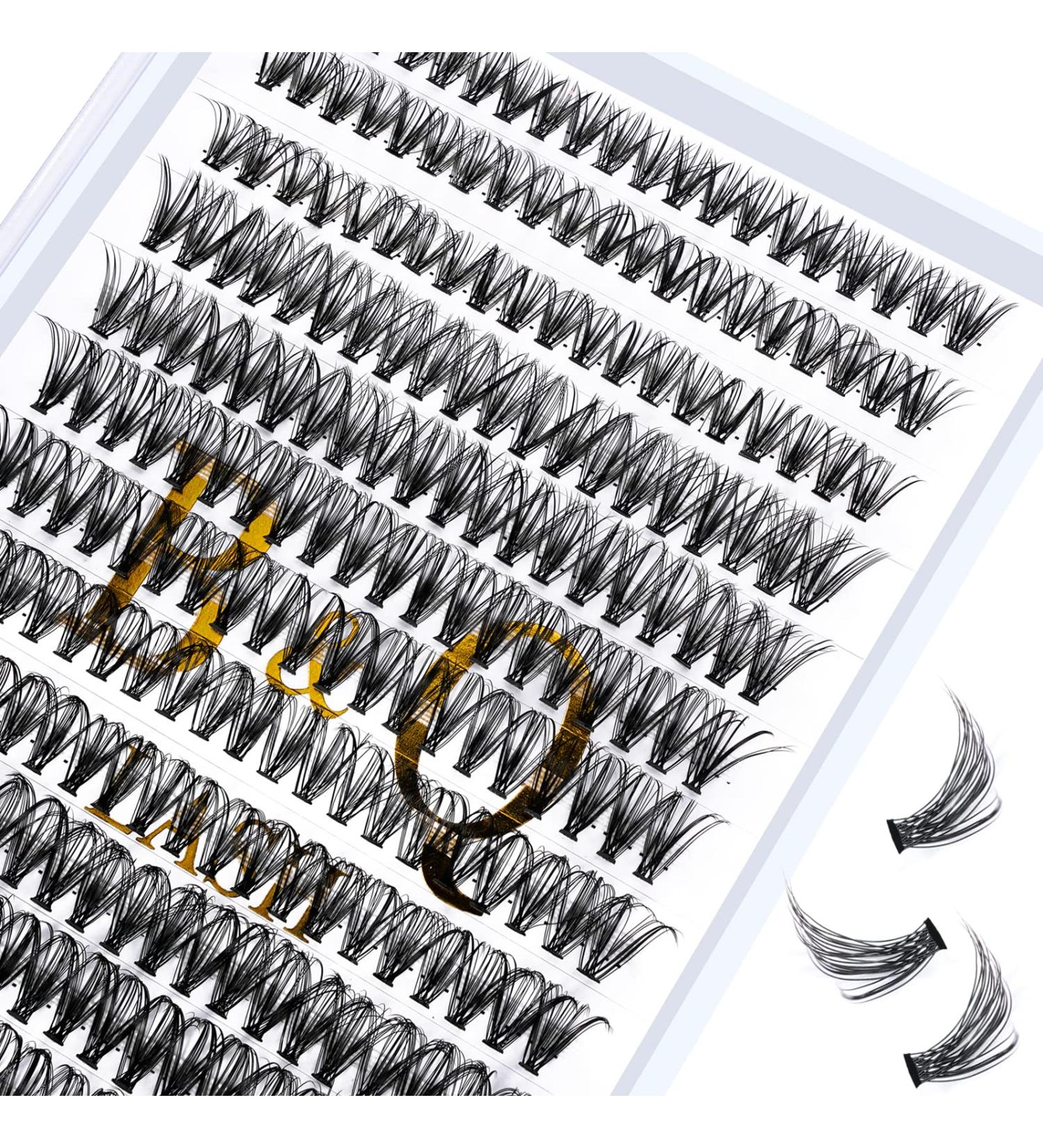 280pcs 12mm 30D 0.07C DIY Eyelash Extensions Lash Clusters B&Q Individual False Eyelashes - Buy Online on SooperMarket.com