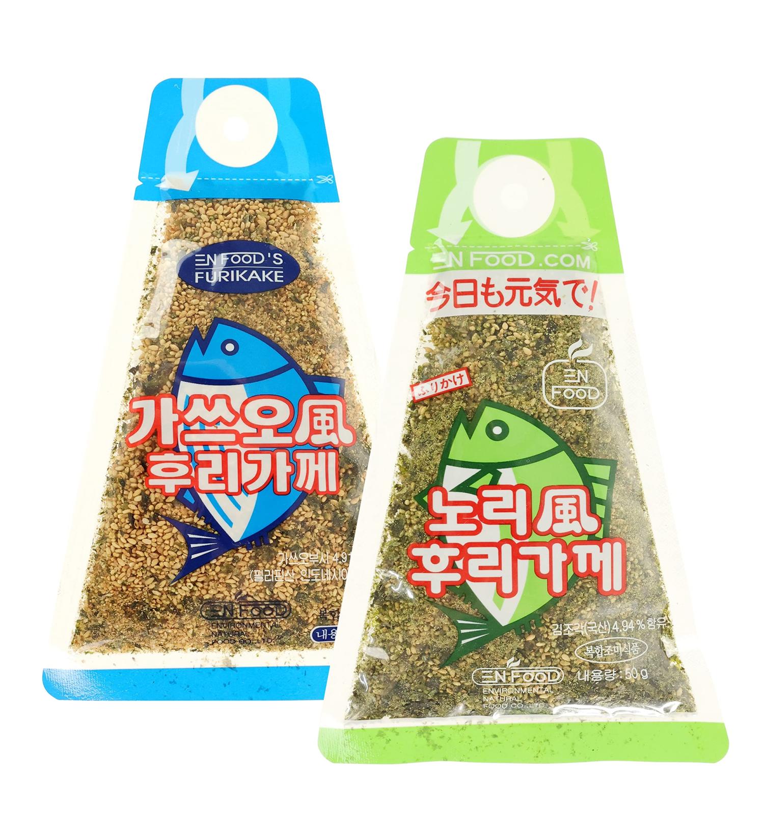 Korean Furikake Rice Seasoning Laver & Katsuobushi Flavours 50g (Pack of 2)