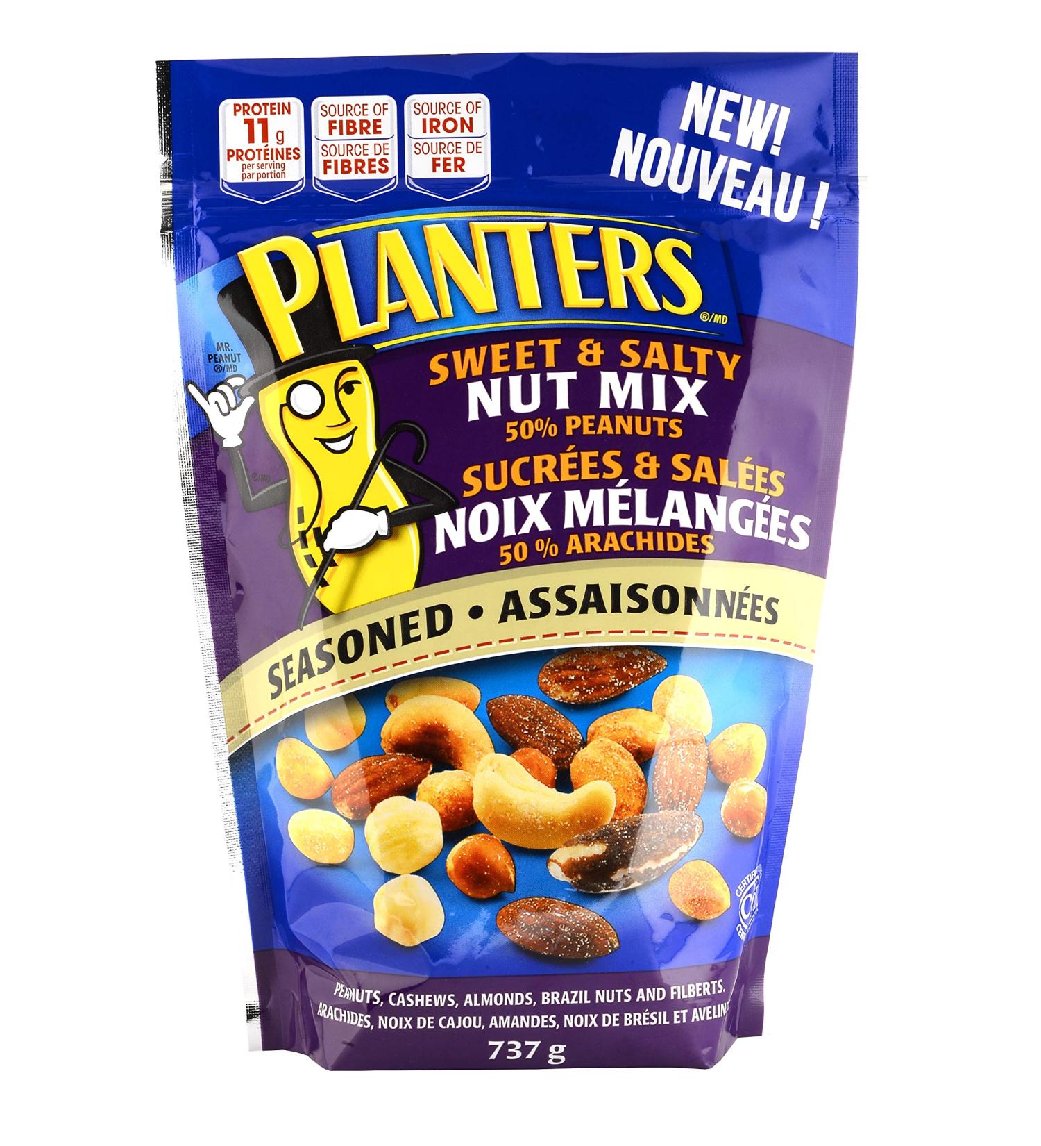 Planters Sweet & Salty Nut Mix 50% Peanuts 737 Grams - Buy Online on SooperMarket.com