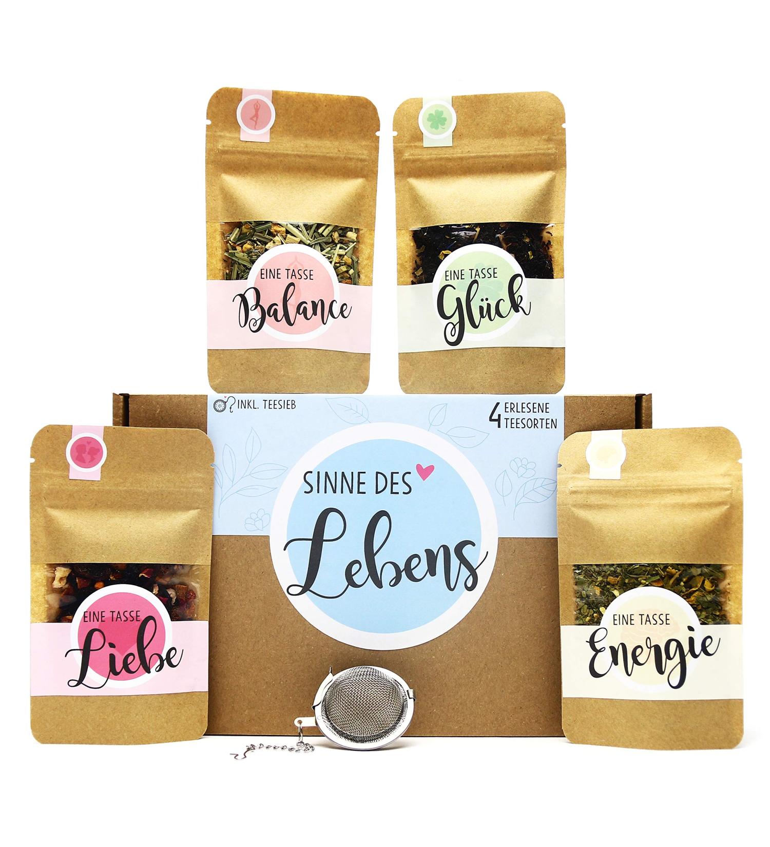 OWLBOOK Meaning of Life Tea Gift Box | 4 Assorted Teas & Infuser | Unique Gift for Women - International Shipping - Buy Online on SooperMarket.com