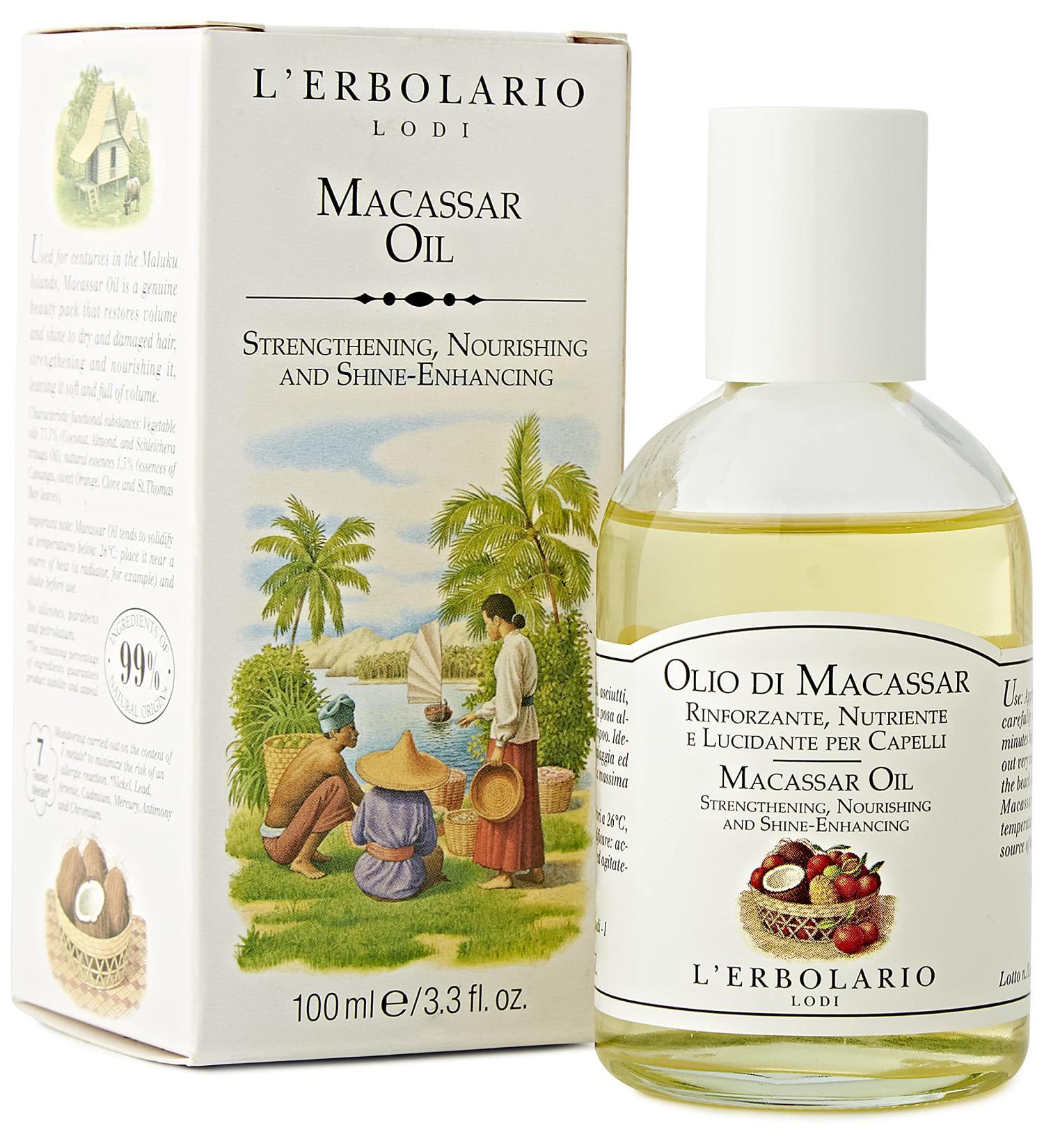 L'Erbolario Macassar Oil - 100 ml | Premium Hair & Skin Care for All | International Shipping Available - Buy Online on SooperMarket.com