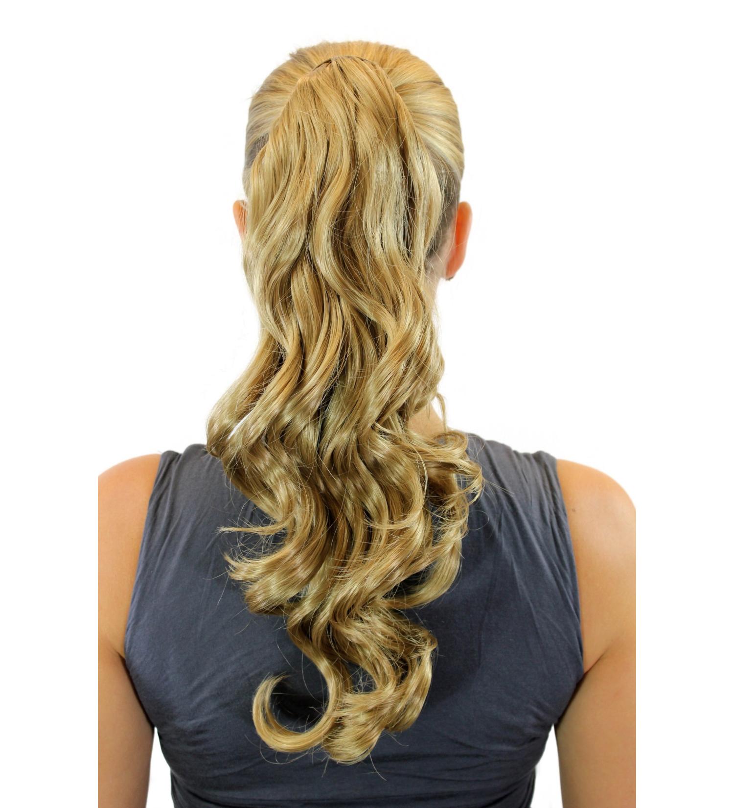 Wig Me Up Hair Part Braid Ponytail - 45cm Curly Dark Blonde & Light Curly Styles - International Shipping Available - Buy Online on SooperMarket.com