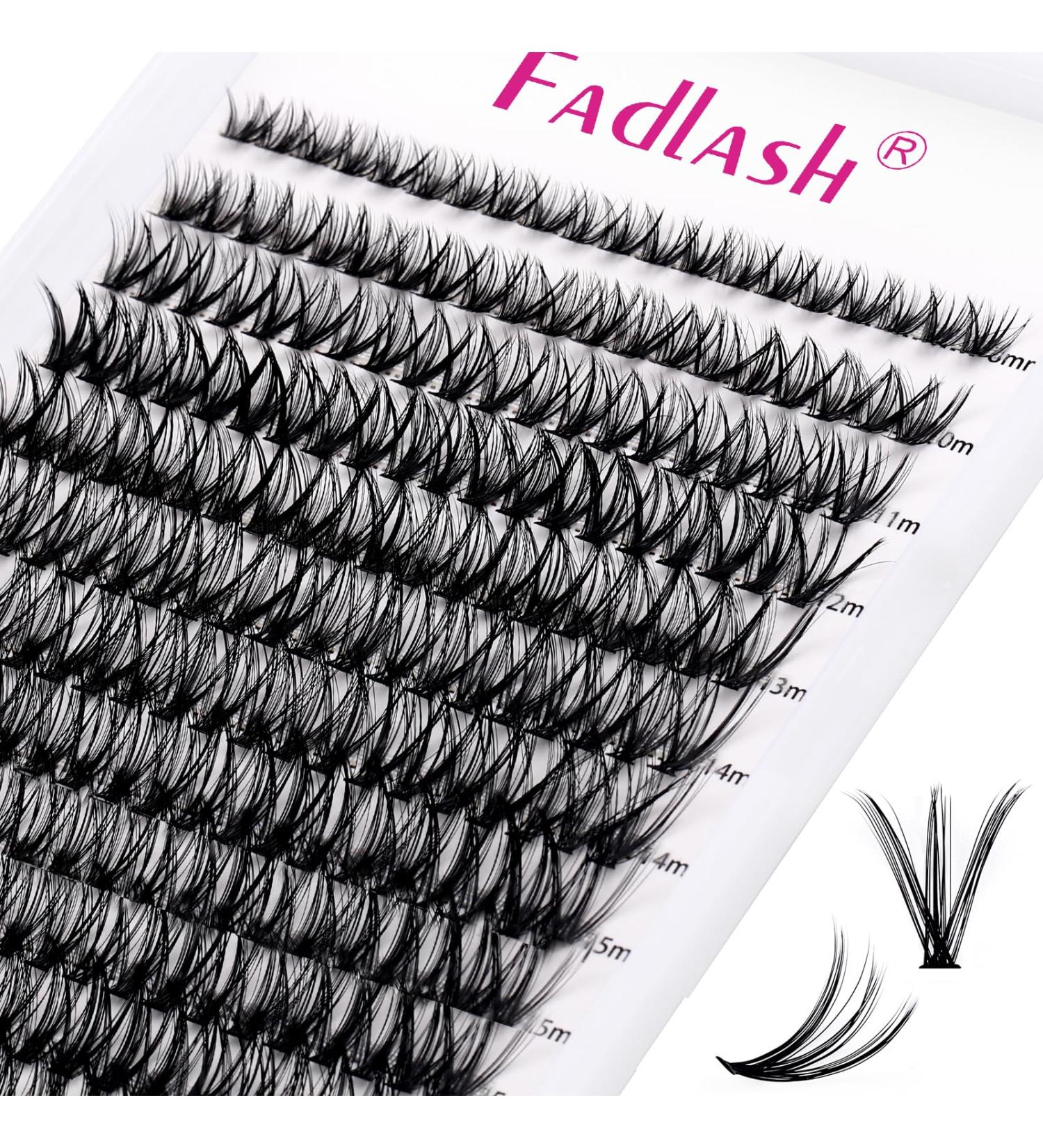 Individual Cluster Eyelashes for Extensions - 40P 0.07 D Curl Mix 8-16mm | Artificial Eyelashes for Beginners DH-40D-0.07-D - Buy Online on SooperMarket.com