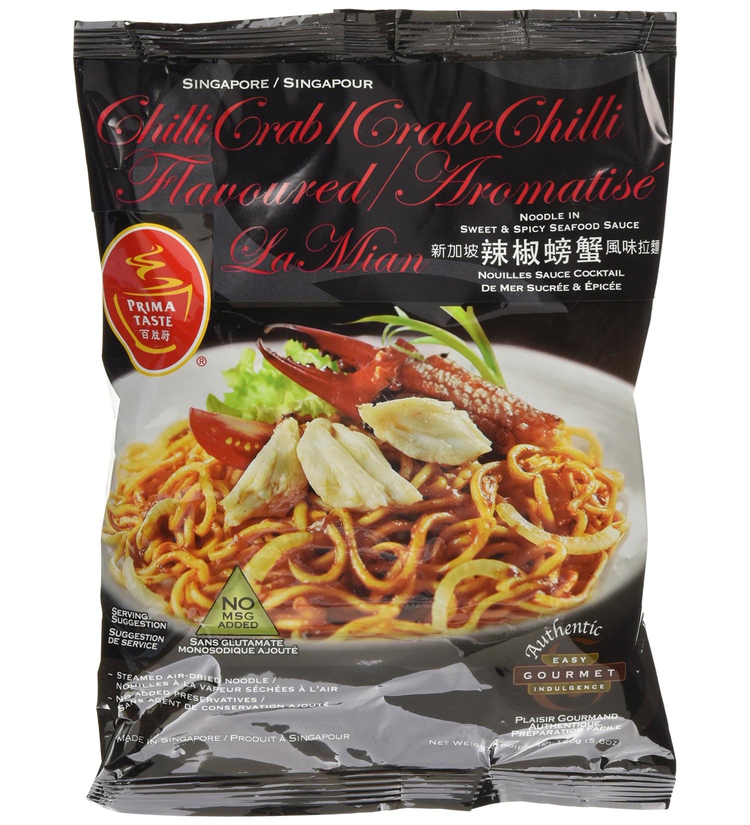 Prima Taste Seafood and Chilli Crab Flavoured Noodle pack of 12 160g each - Buy Online on SooperMarket.com