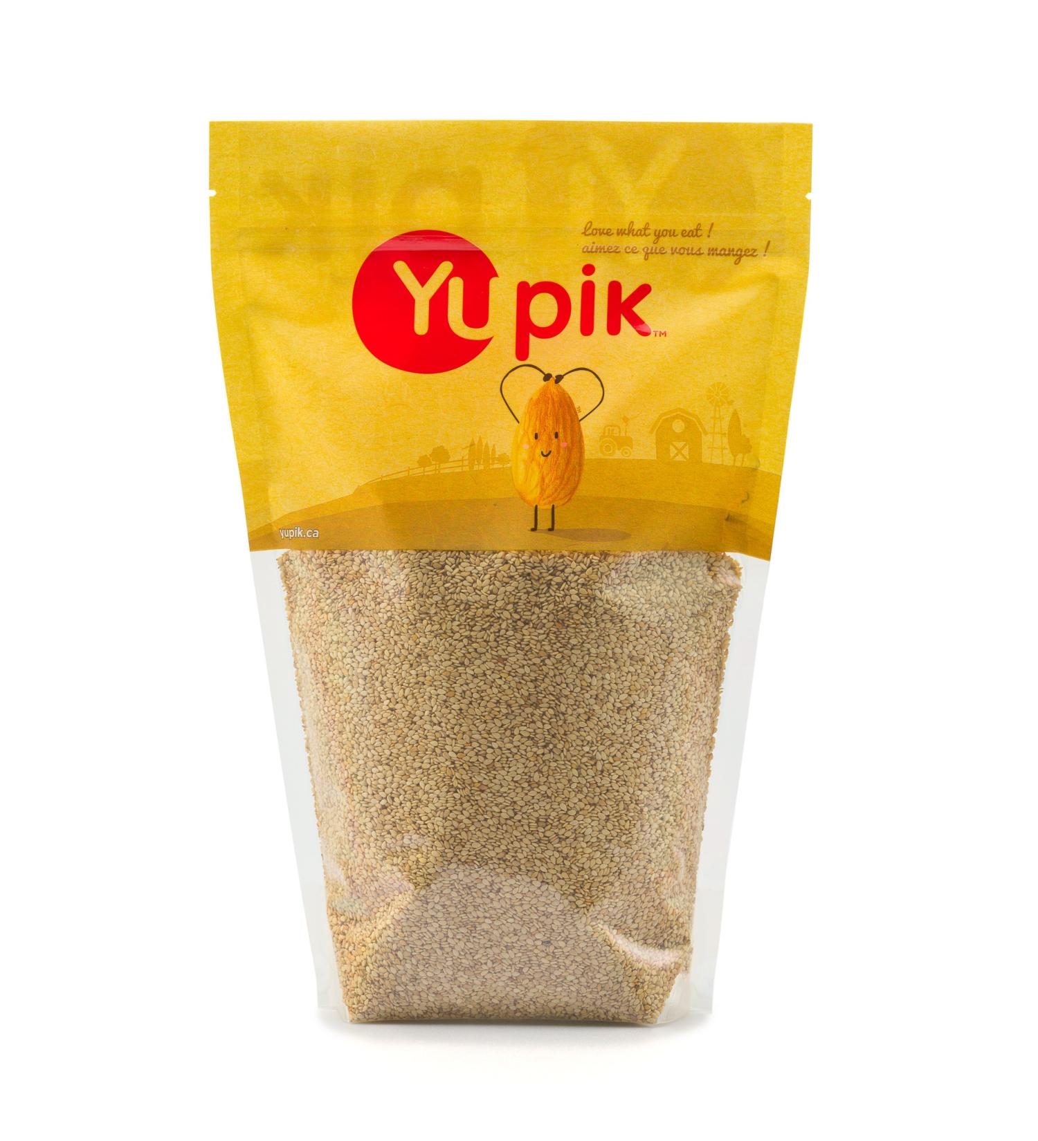 Yupik Natural Raw Sesame Seeds 2.2 lb - Premium Quality Sesame Seeds for Cooking and Baking - Buy Online on SooperMarket.com
