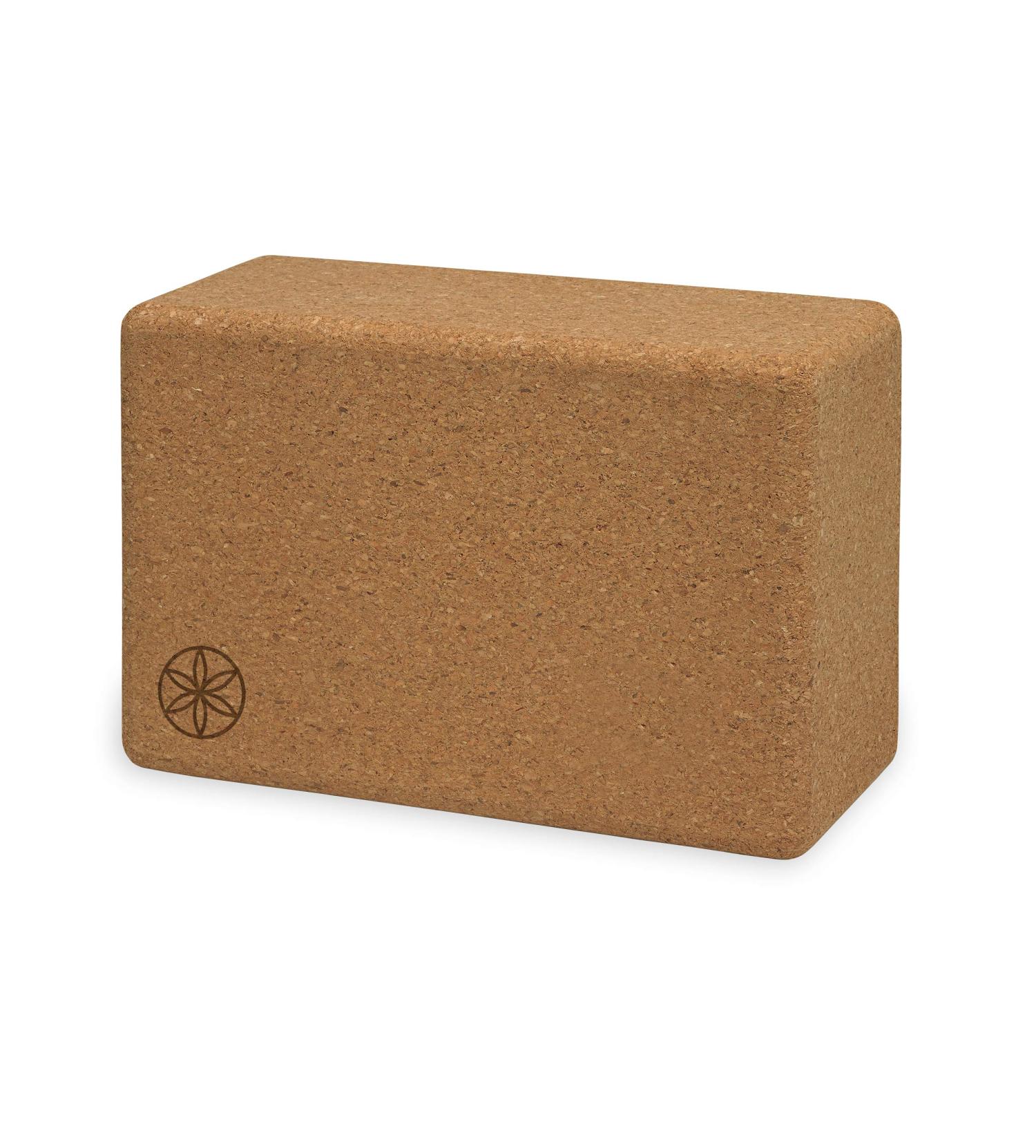 Gaiam Cork Yoga Brick Block - Eco-Friendly Accessory for Yoga Practice - Buy Online on SooperMarket.com