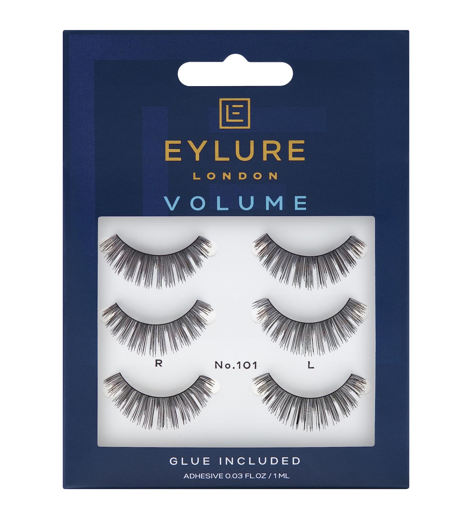 Eylure Strip False Lashes No.101 3 pairs 6 Count (Pack of 1)