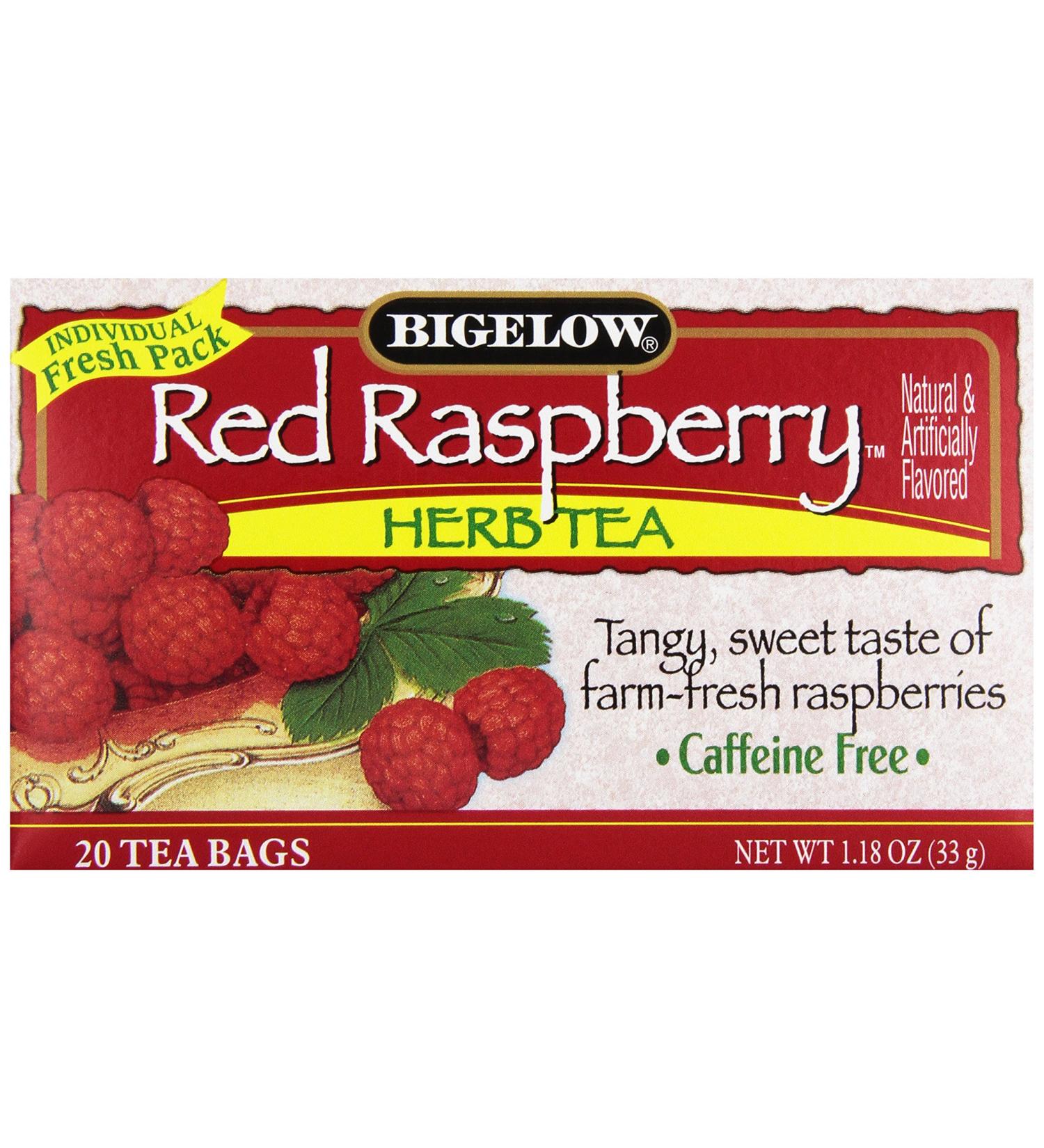 Bigelow Red Raspberry Tea - 20 Counts | Delicious Herbal Blend - Buy Online on SooperMarket.com