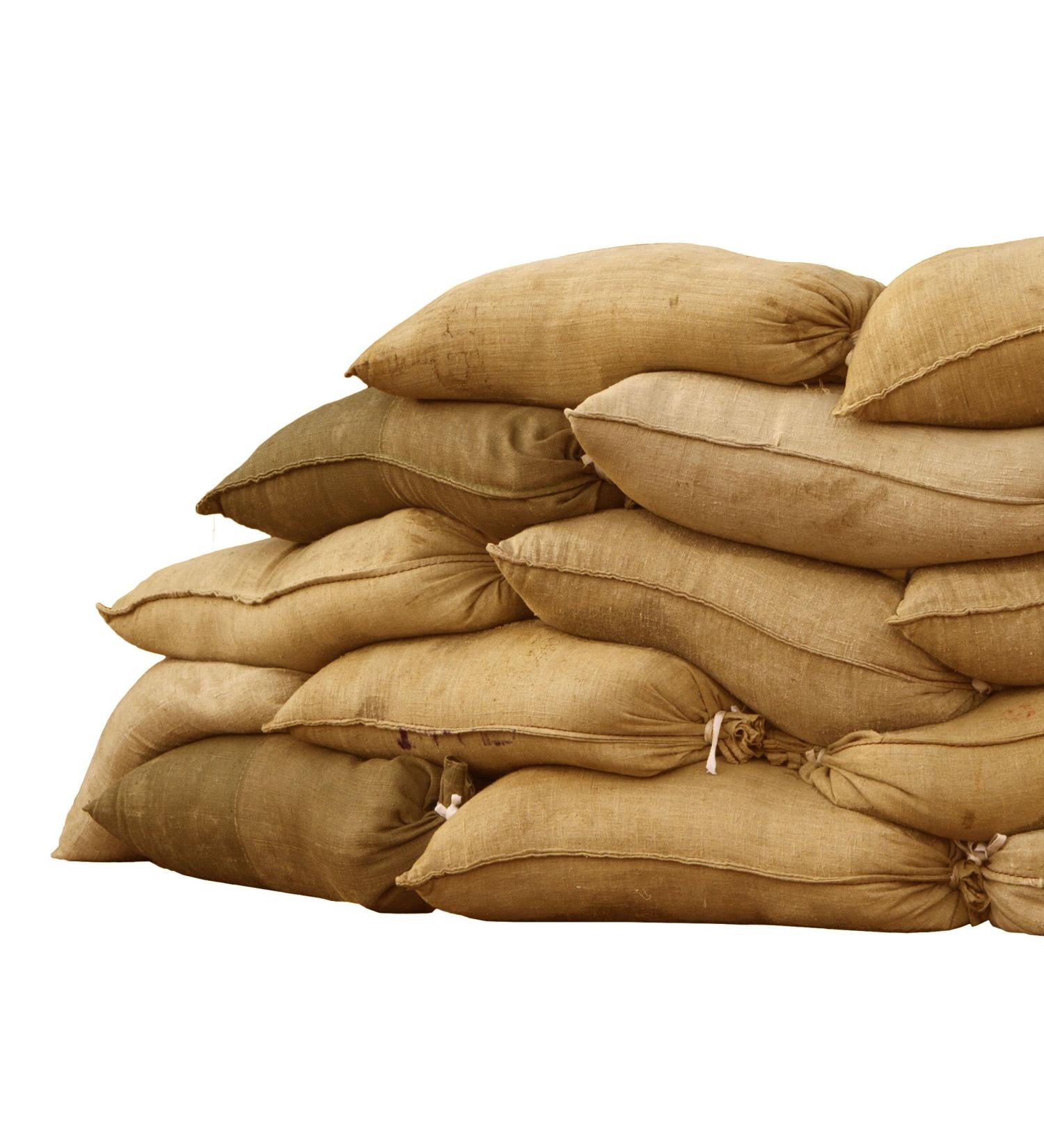 Burlap Sandbags 14 x 26 - 50lb Weight Capacity (5 Pack) | Flood Barrier, Tent Sandbags | Sandbaggy - Buy Online on SooperMarket.com