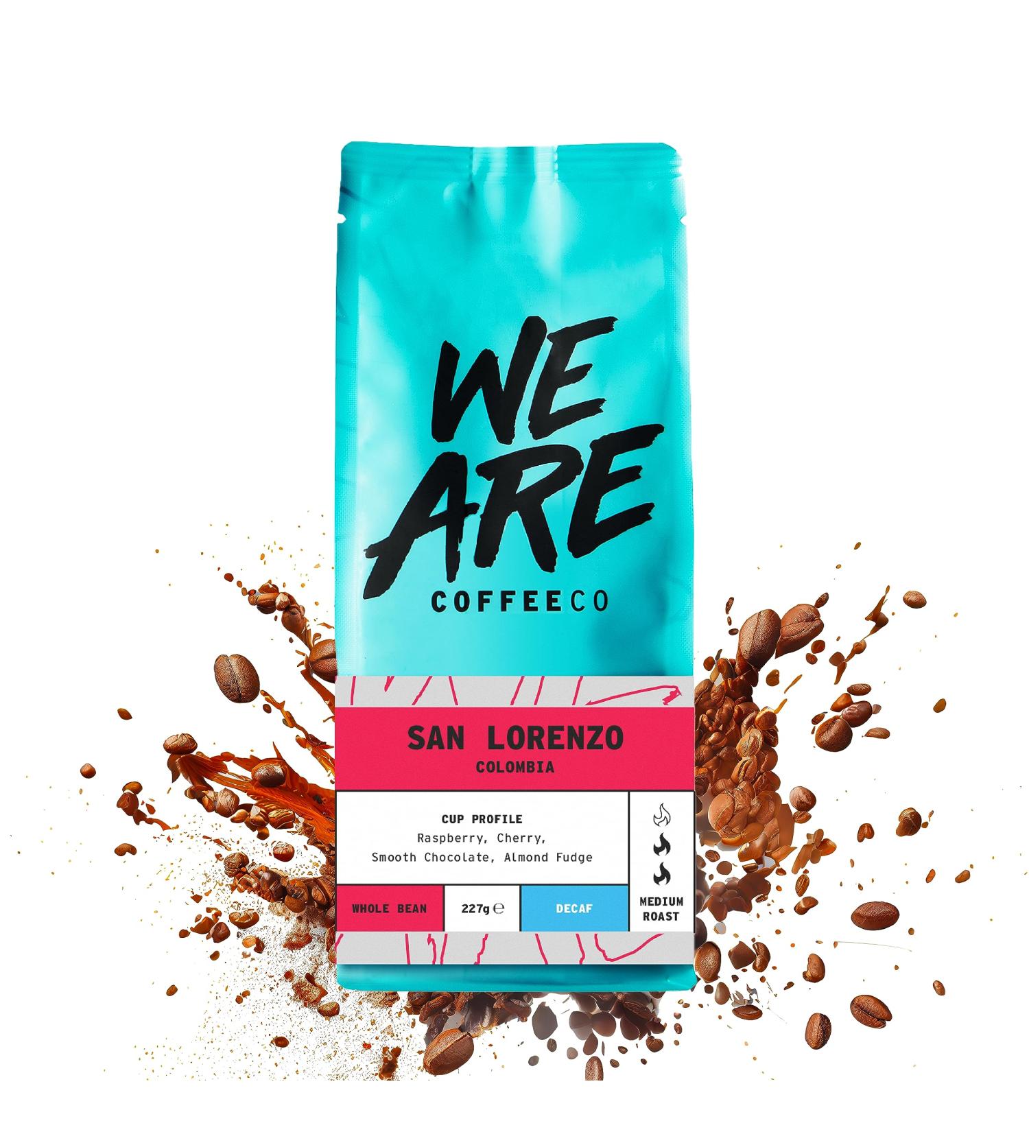 Coffee Beans 227g Bag Whole Bean Coffee Colombian Decaf Coffee Beans Chocolate Nuts & Fruits Notes 100% Arabica Medium Roast Speciality Freshly Roasted (We Are Coffee Co) Whole Bean 227 g (Pack of 1) - Buy Online on SooperMarket.com
