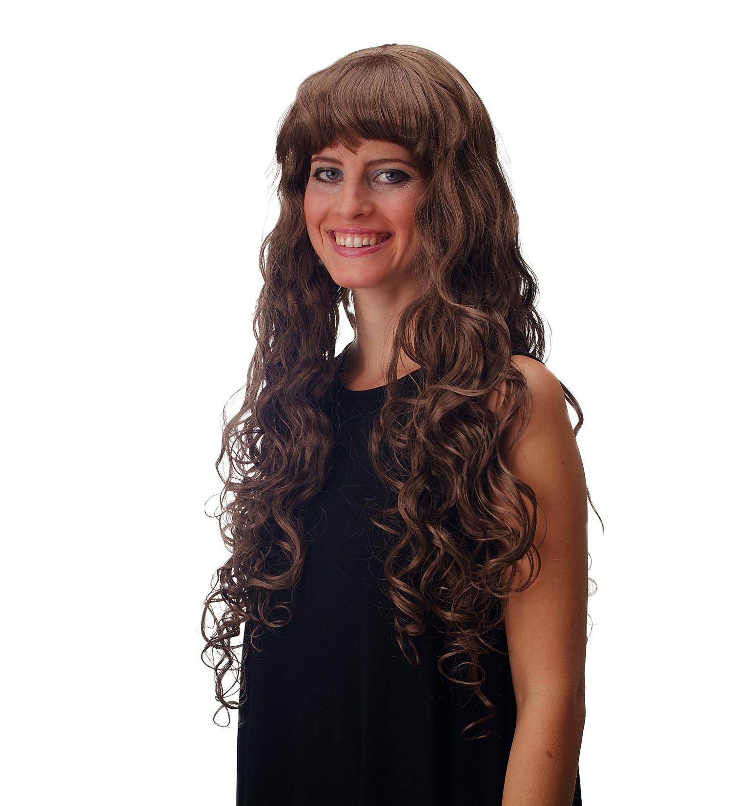 Shop WIG ME UP 33002A-18: Super Long Wavy Curly Waterwave Wig with Bangs in Light Brown - International Shipping Available - Buy Online on SooperMarket.com
